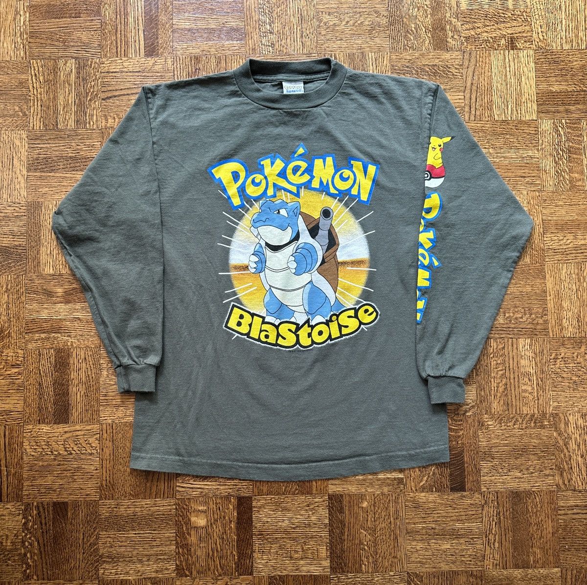 Pokemon 1999 Pokemon Blastoise Long Sleeve Graphic Tee Youth XL Size US M / EU 48-50 / 2 - 1 Thumbnail
