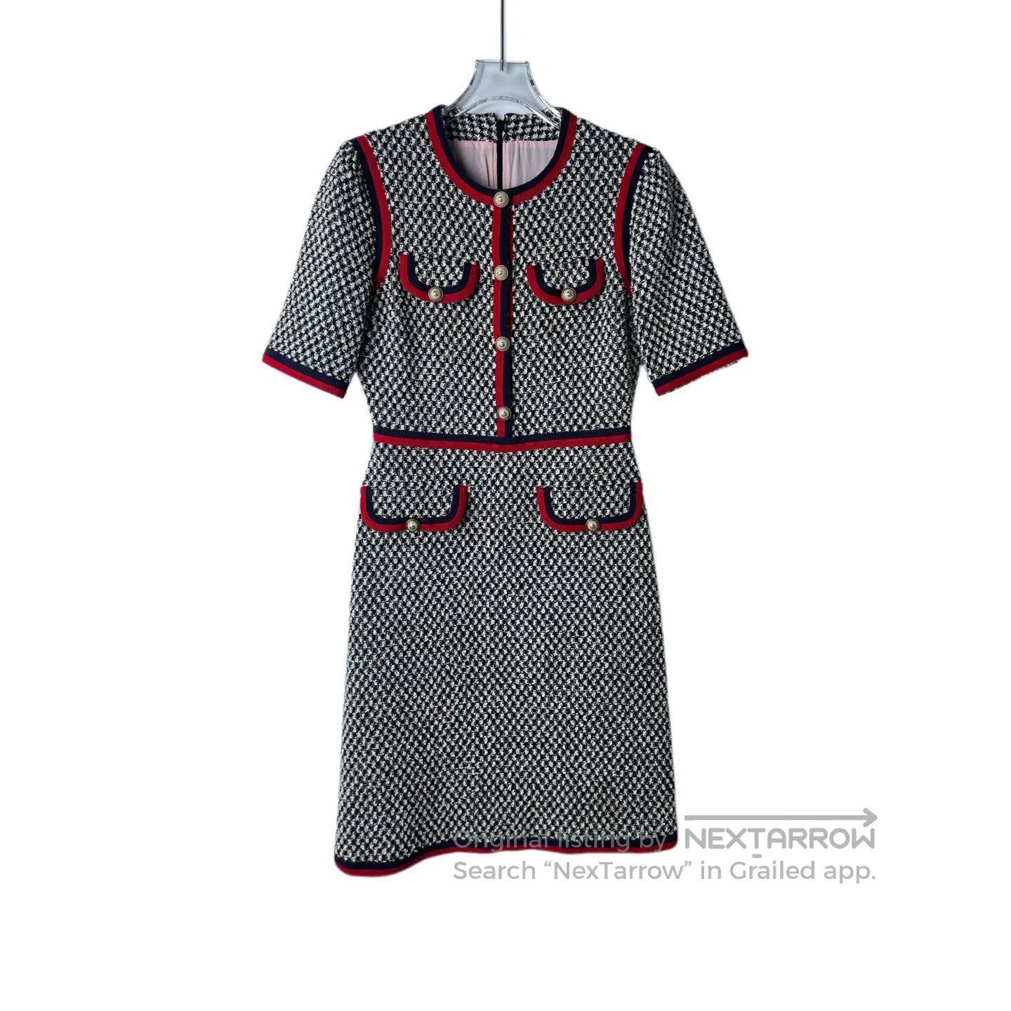Gucci Gucci Houndstooth Cotton Dress. Size S / US 4 / IT 40 - 1 Thumbnail