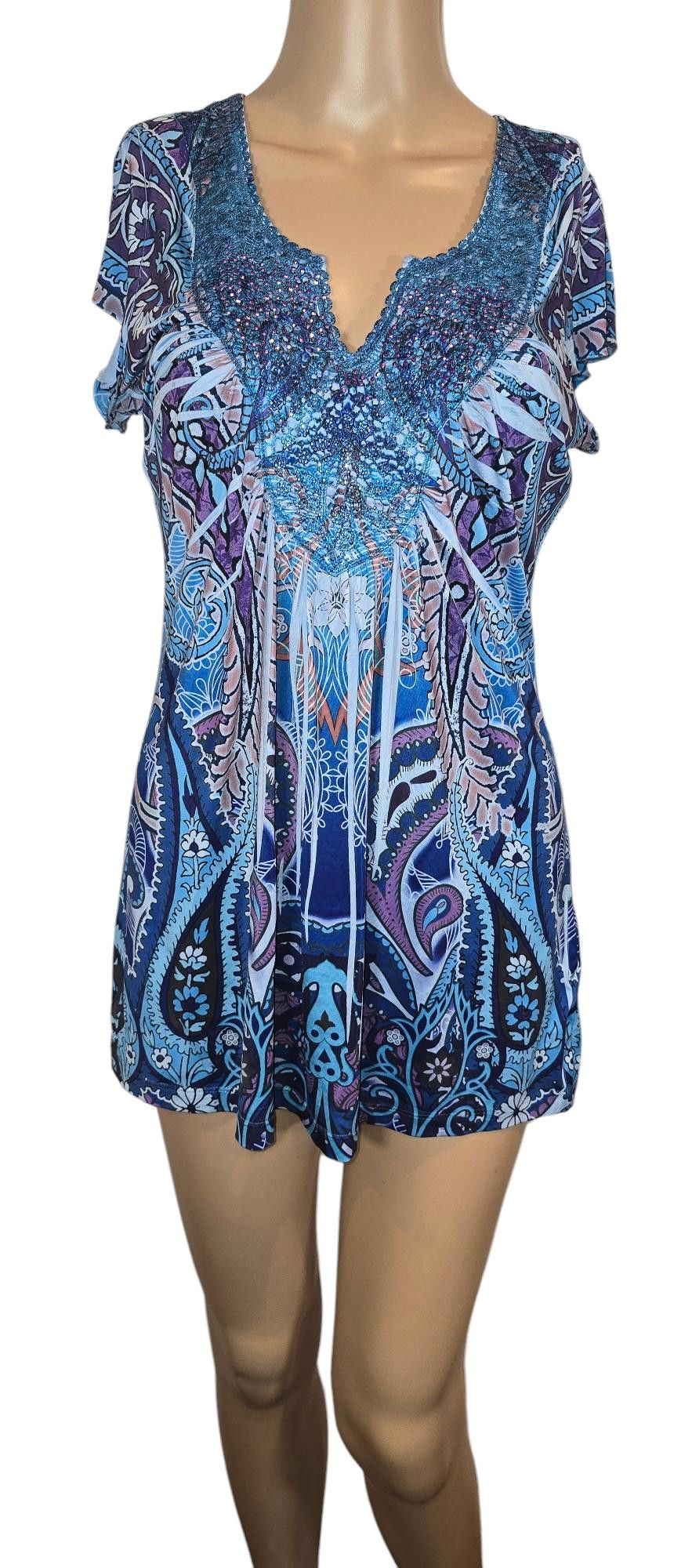 Designer One World Women's Embellished Tunic - Size S Size S / US 4 / IT 40 - 1 Thumbnail