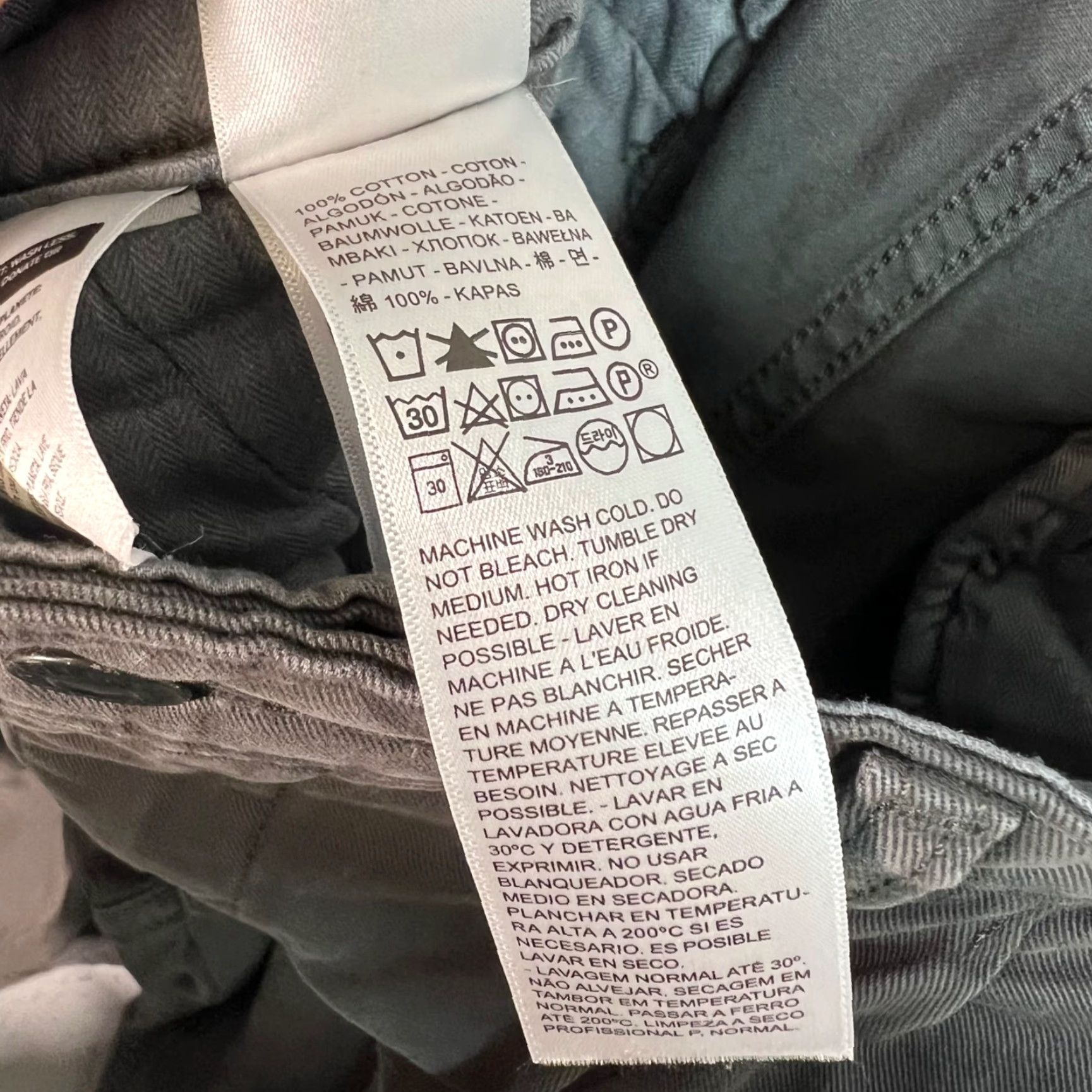 Levi's Levis XX Chino Cargo Pants Loose Straight Leg Size XL Grey w/ Drawstring Size US 36 / EU 52 - 5 Thumbnail