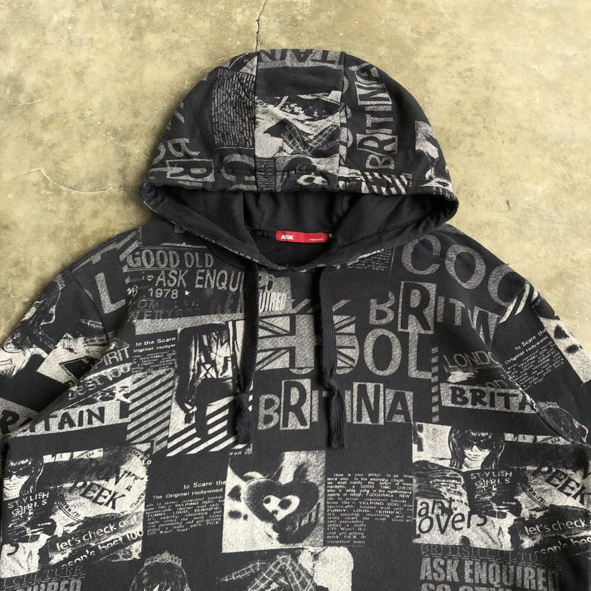 20471120 2000s Ask Enquired British England Poem Punk Style Hoodie Size US XL / EU 56 / 4 - 3 Thumbnail