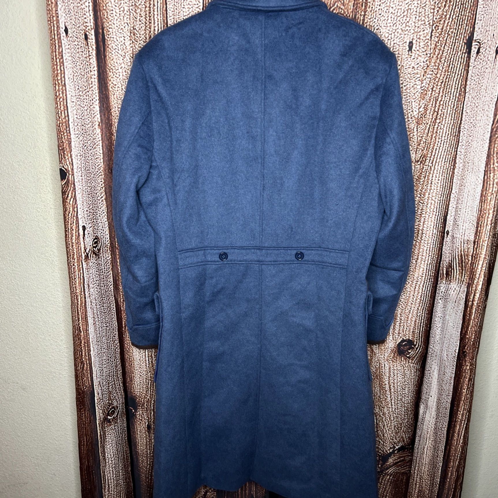 Vintage Fantastic Beasts Men's Newt Scamander Overcoat Size Large Blue Wool Blend Size US L / EU 52-54 / 3 - 4 Thumbnail