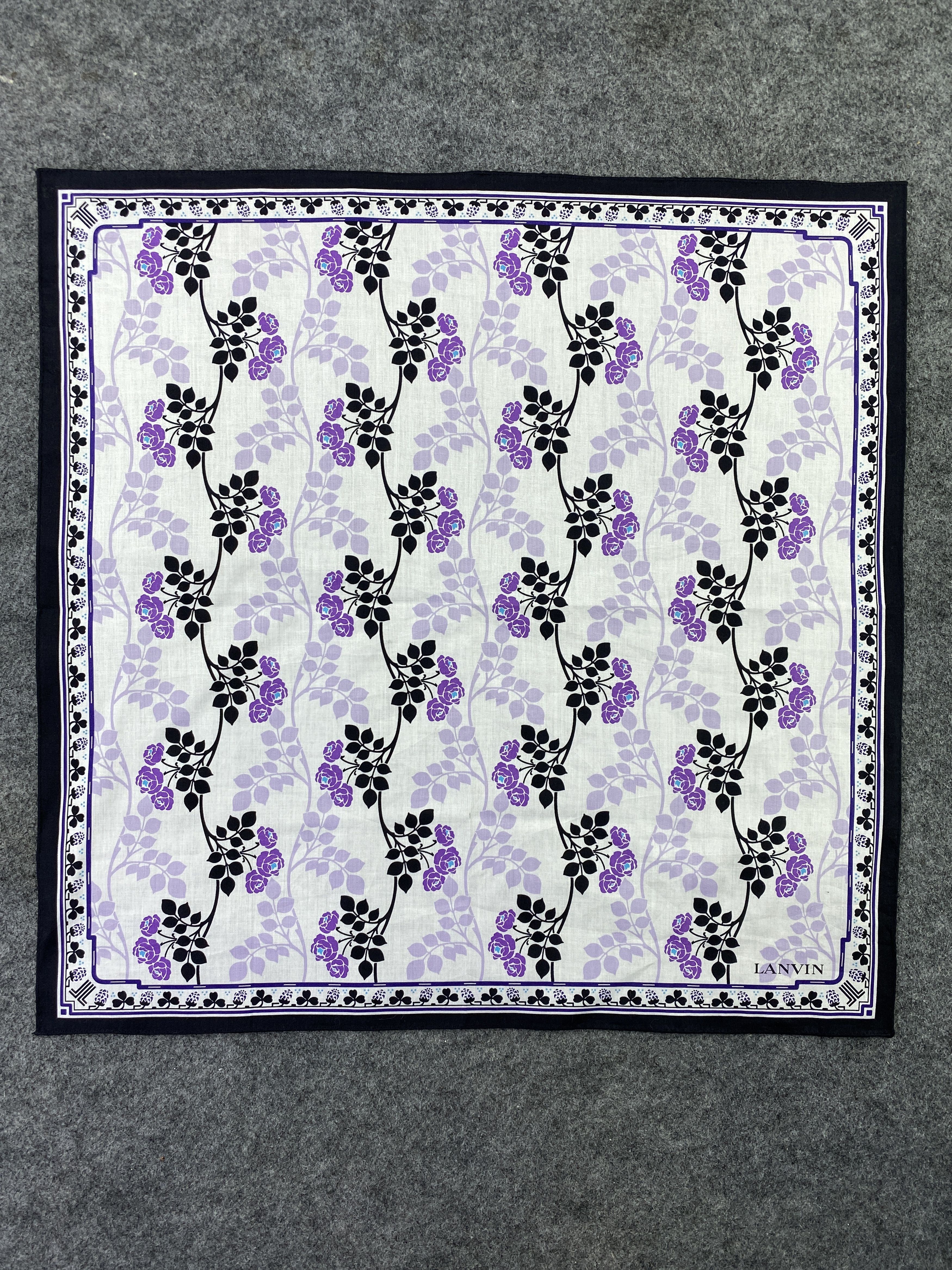 Lanvin × Vintage Lanvin Handkerchief / Bandana / Neckerchief / Headscarf-B215 Size ONE SIZE - 3 Thumbnail