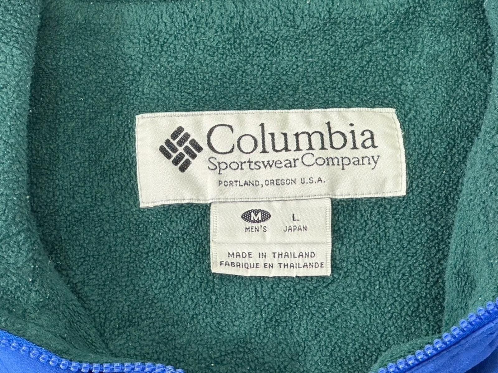 Columbia Columbia Vintage Fleece Lined Full Zip Bomber Jacket Blue L Size US L / EU 52-54 / 3 - 12 Thumbnail
