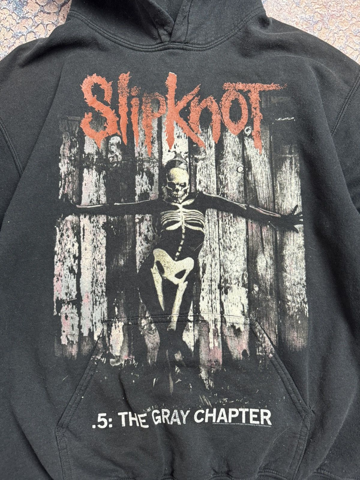 Gildan VINTAGE SLIPKNOT 5: THE GRAY CHAPTER HOODIE Size US M / EU 48-50 / 2 - 5 Thumbnail