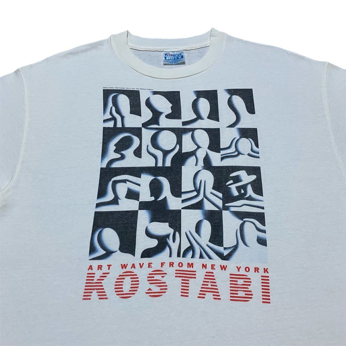 Vintage Rare‼️🔥Vintage 1992 Mark Kostabi Gentleman Art T-Shirt Size US M / EU 48-50 / 2 - 5 Thumbnail