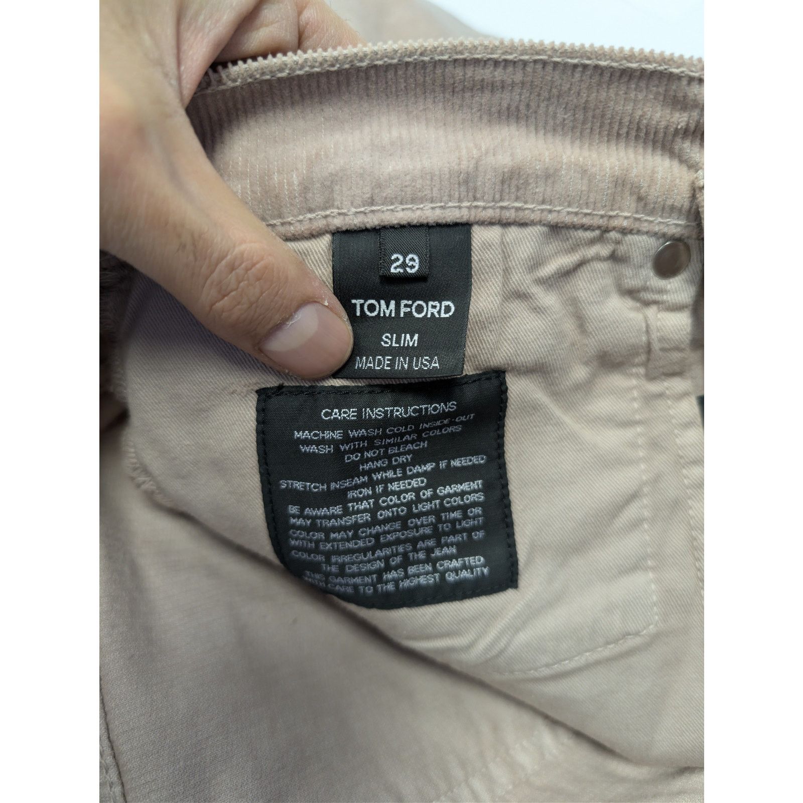 Tom Ford o1rshd1 Slim Jeans in Light Rose Size US 29 - 17 Thumbnail