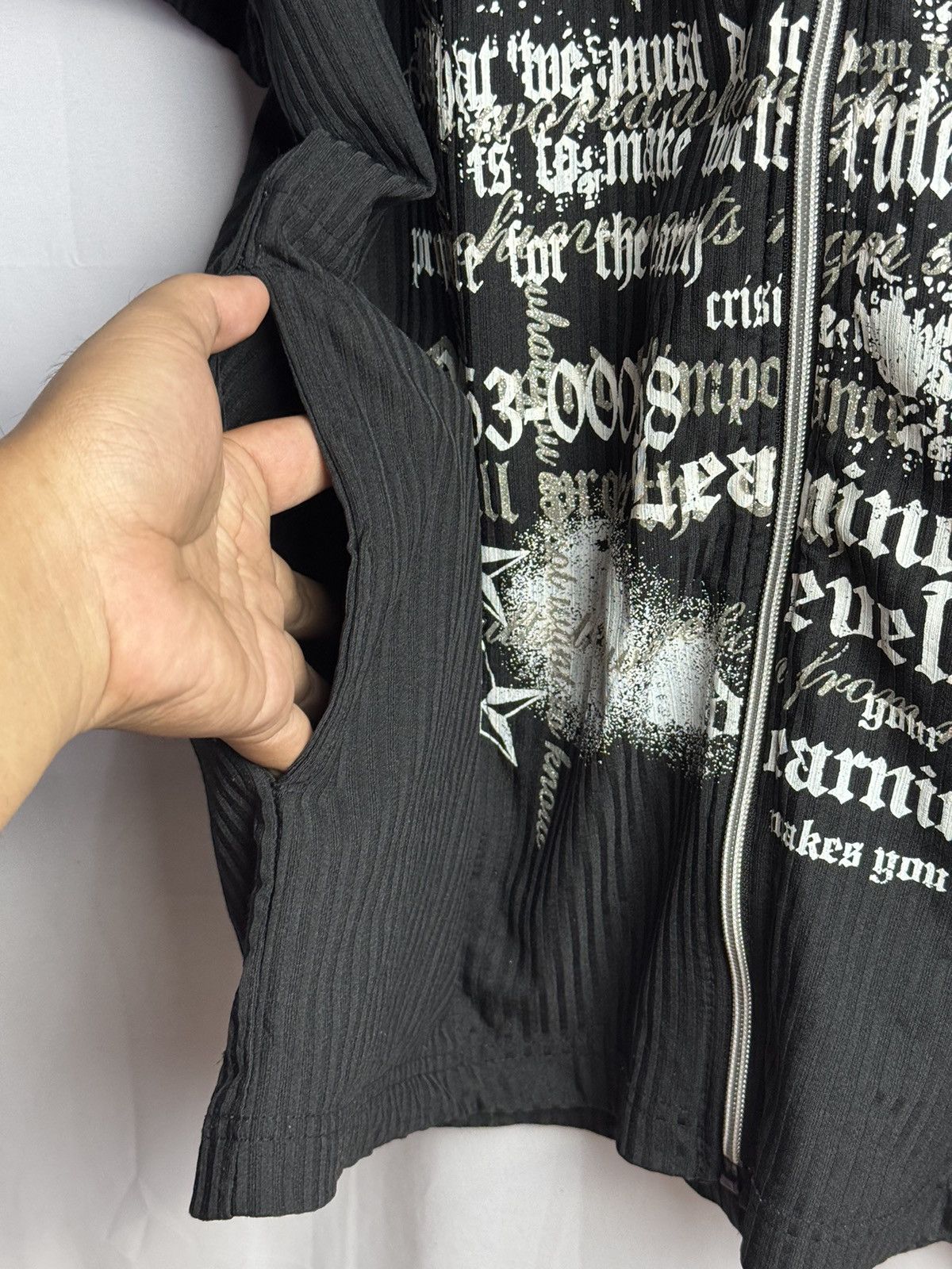 Hysteric Glamour × If Six Was Nine × Japanese Brand Japanese Poem Pino Bazzo Hoodie Shorts Sleeve Size US XL / EU 56 / 4 - 5 Thumbnail