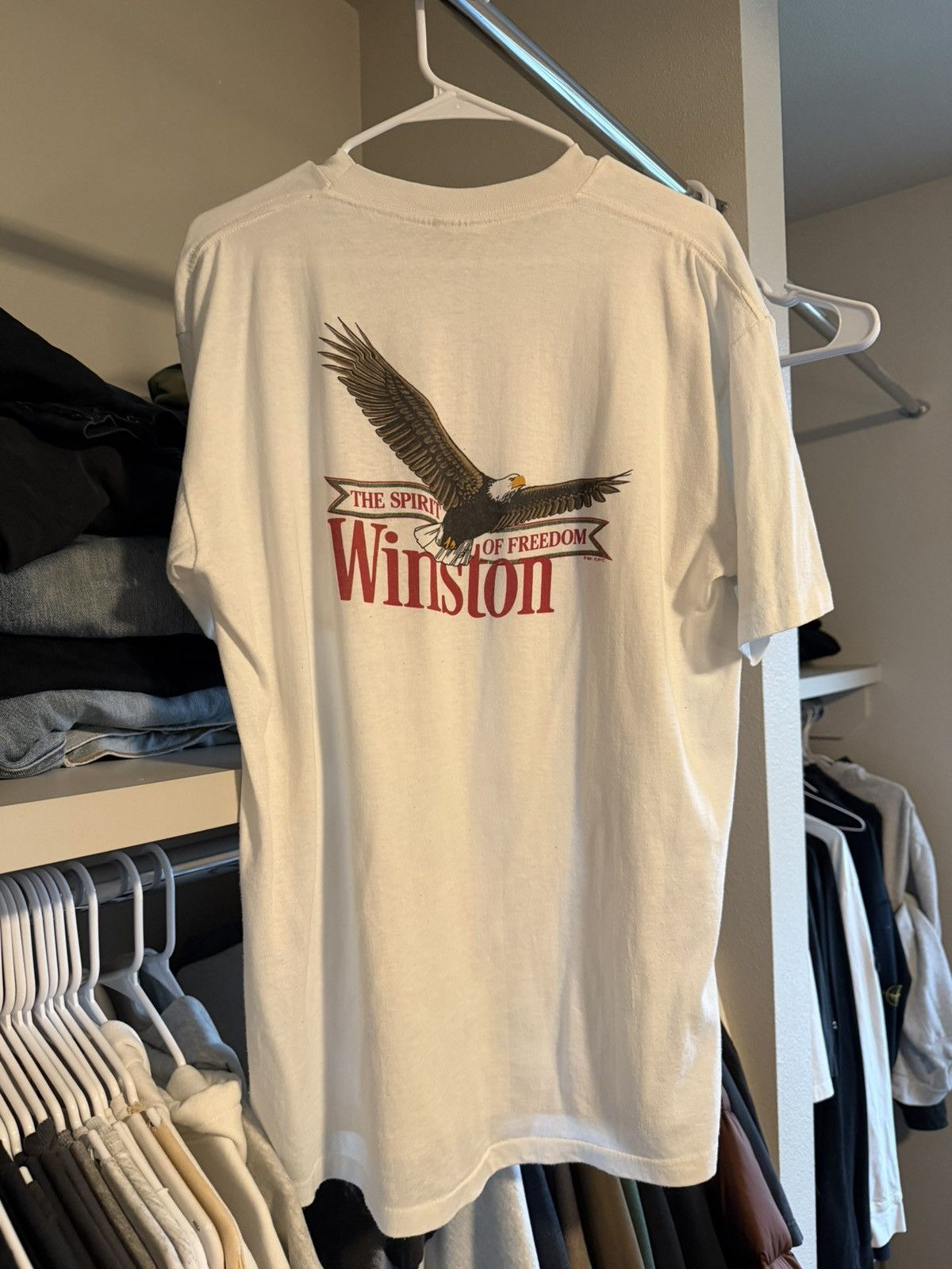 Vintage 1997 Winston “Spirit of Freedom” double-sided pocket tee Size US XL / EU 56 / 4 - 3 Thumbnail