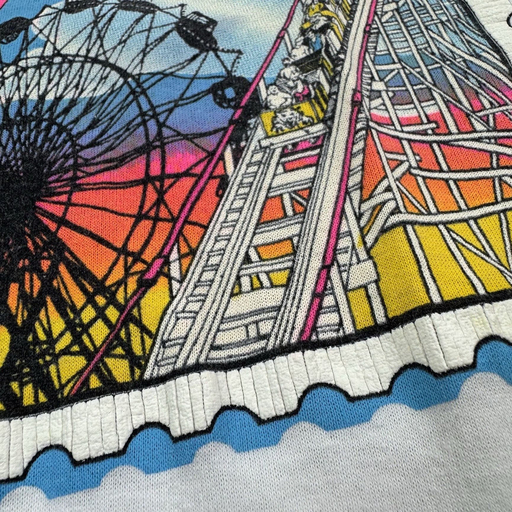 Vintage VINTAGE Royal First Class Cedar Point T-Shirt Adult XL White 80s Graphic Theme Park Mens Size US XL / EU 56 / 4 - 3 Thumbnail