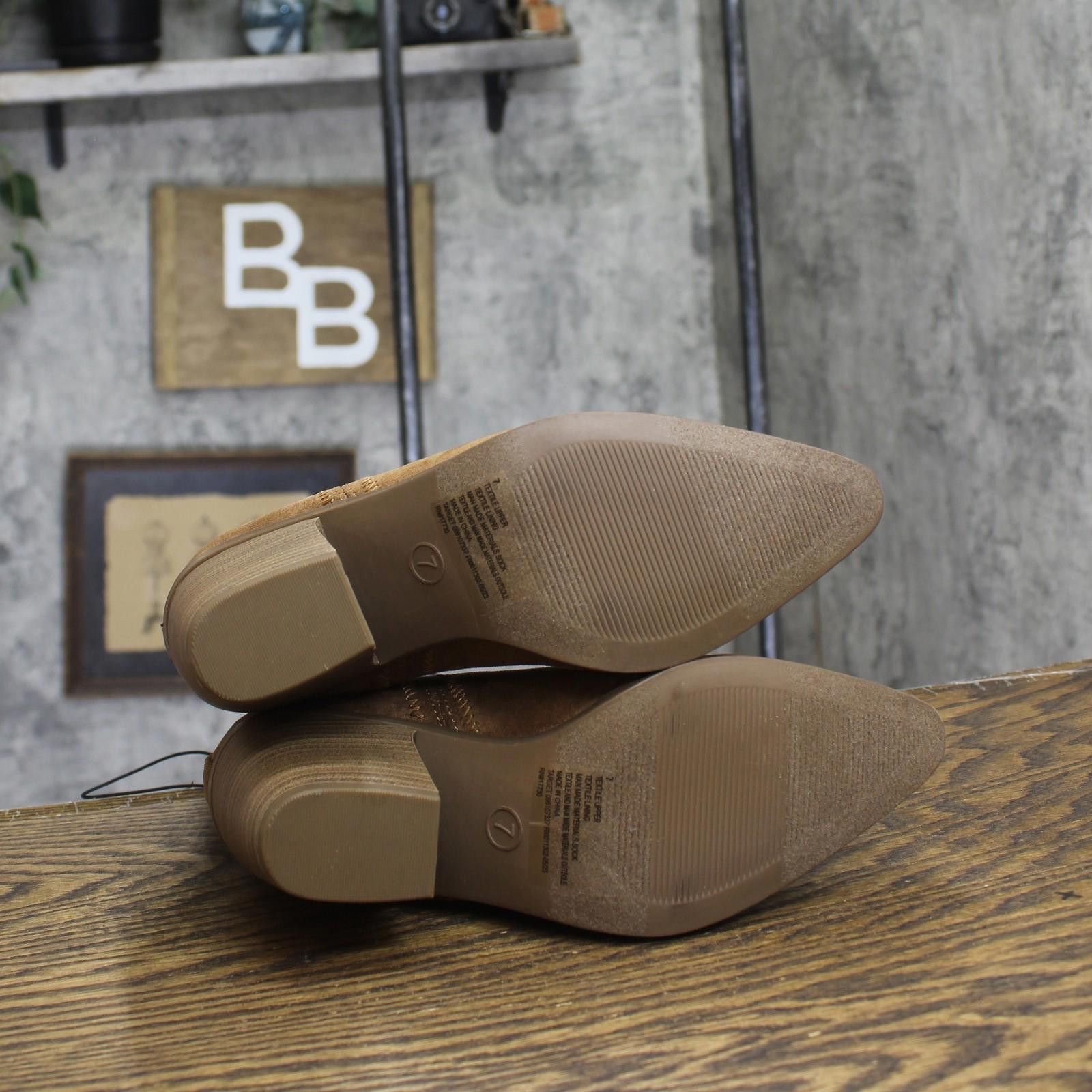 Other New Universal Thread Ankle Boots 88225814 Cognac Brown 7m Size US 7 / IT 37 - 5 Thumbnail