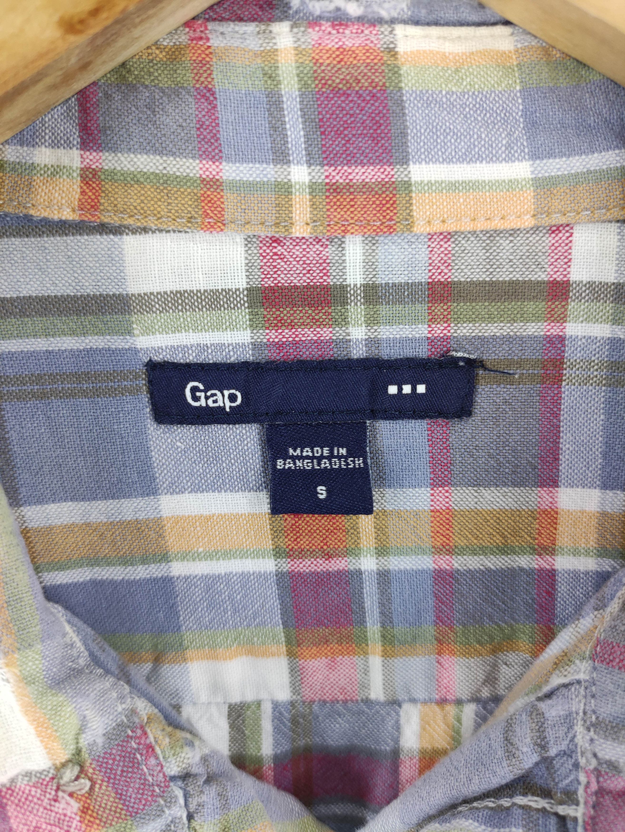 Gap Vintage Gap Flannel Shirt Button Up Checkered Long Sleeve Size S / US 4 / IT 40 - 3 Thumbnail