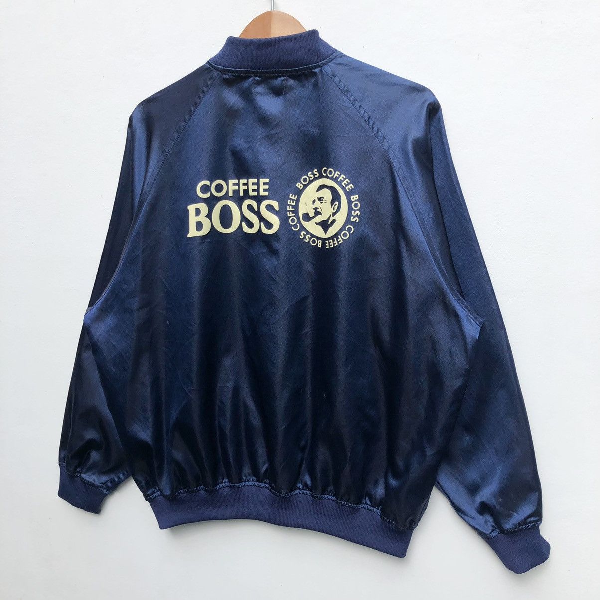 Vintage Vintage Suntory Coffee Boss Varsity Jacket Spellout Back Hit Size US L / EU 52-54 / 3 - 4 Thumbnail