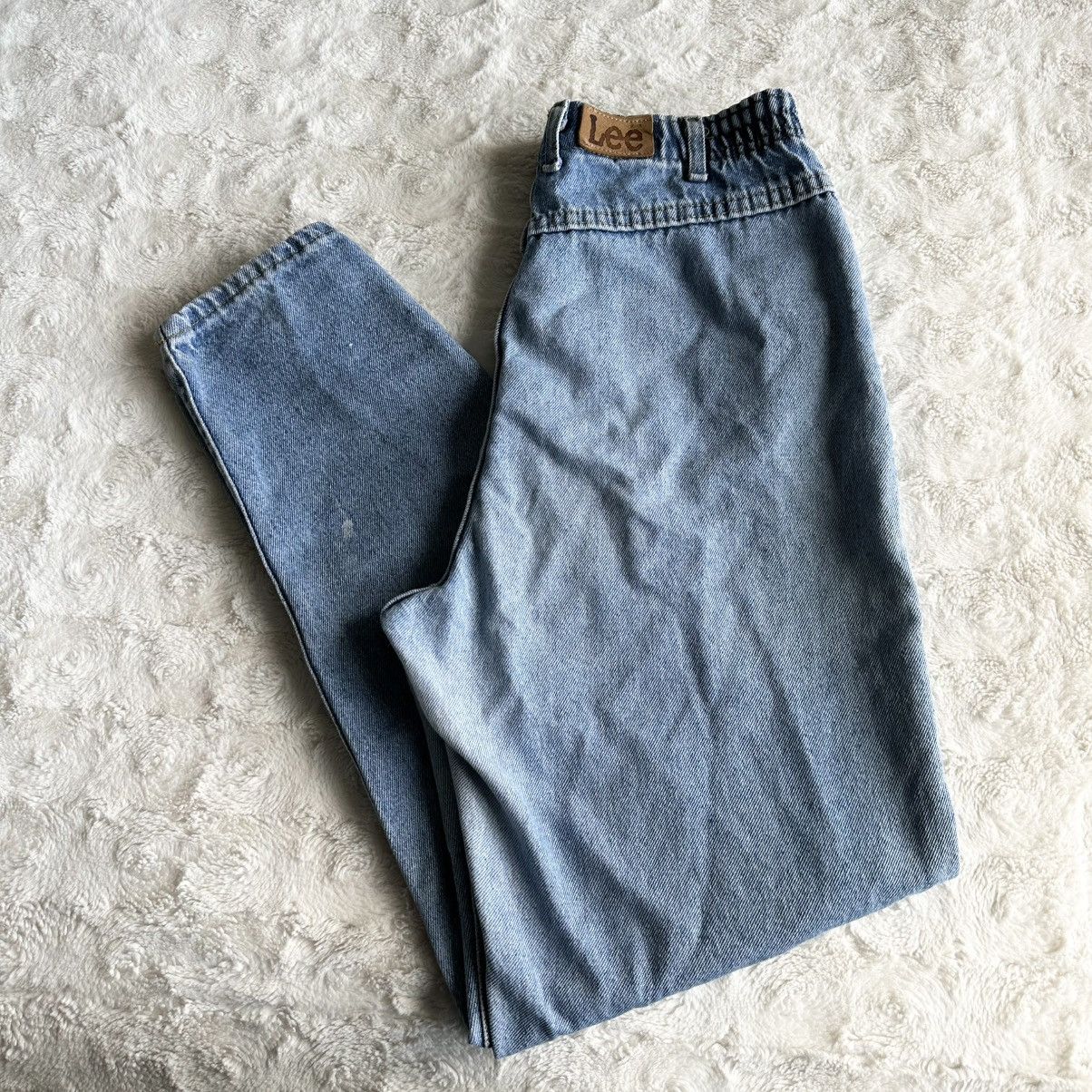 Lee Vintage Lee Jeans Womens 12 (30x30) Blue Vtg Bare Back Faded Size 30" / US 8 / IT 44 - 1 Thumbnail