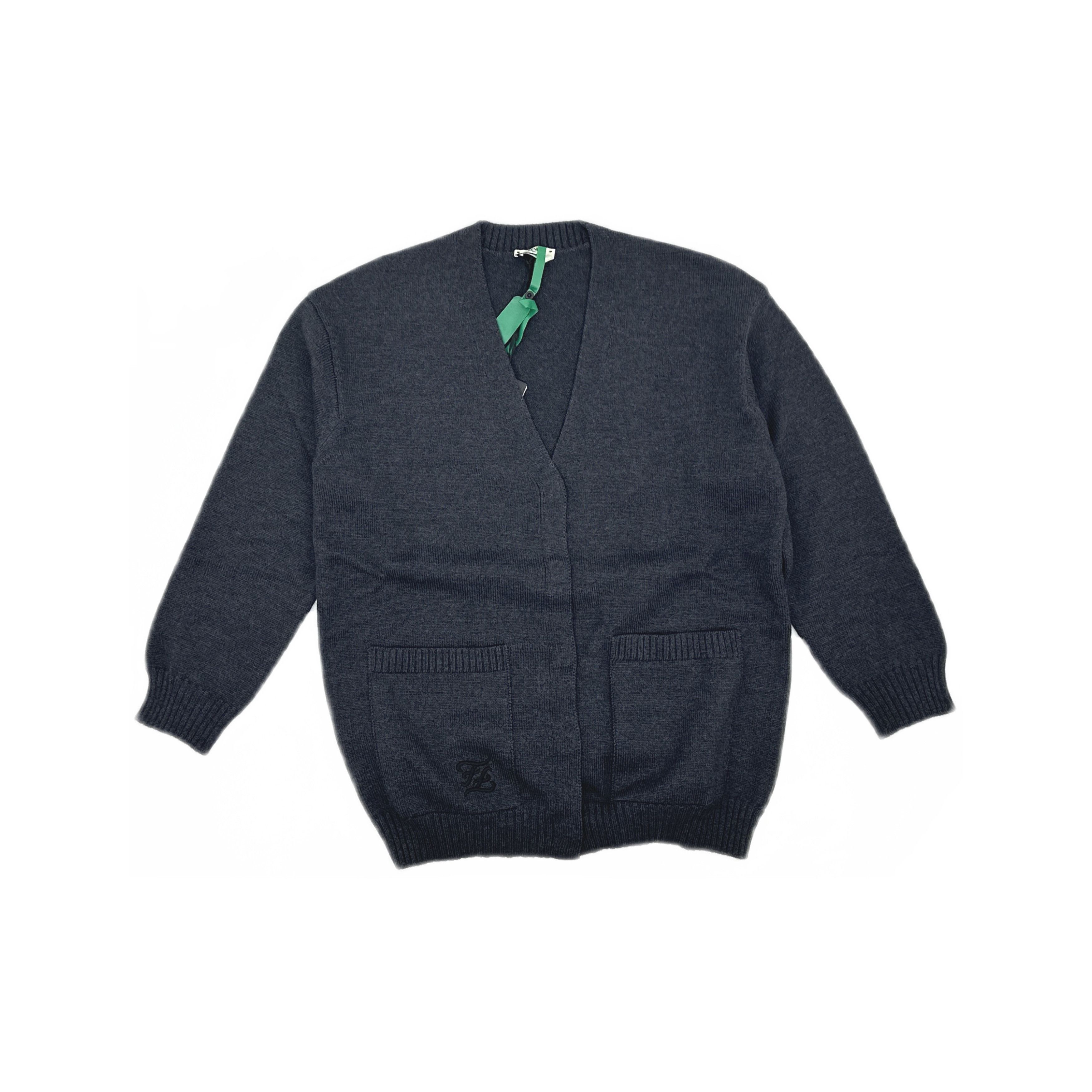 Fendi Fendi Grey Wool Cardigan Size 38 Size XS / US 0-2 / IT 36-38 - 1 Thumbnail