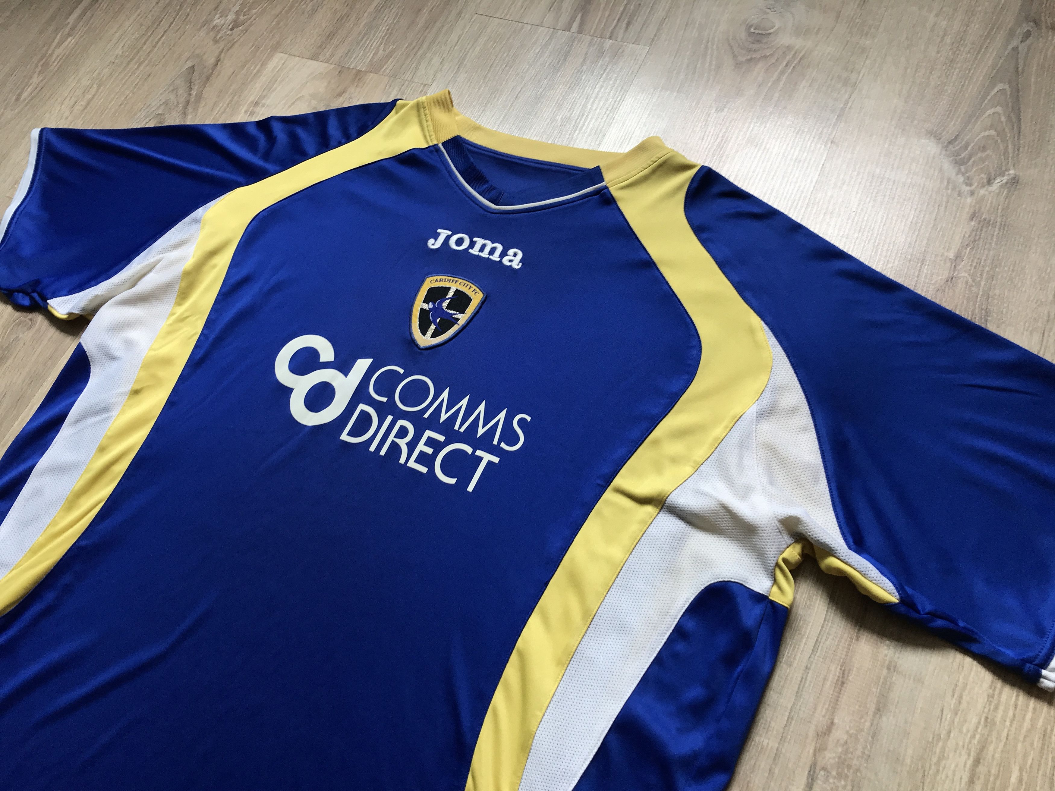 Joma × Vintage Vintage Joma Cardiff Home Football Shirt Size US XXL / EU 58 / 5 - 3 Thumbnail