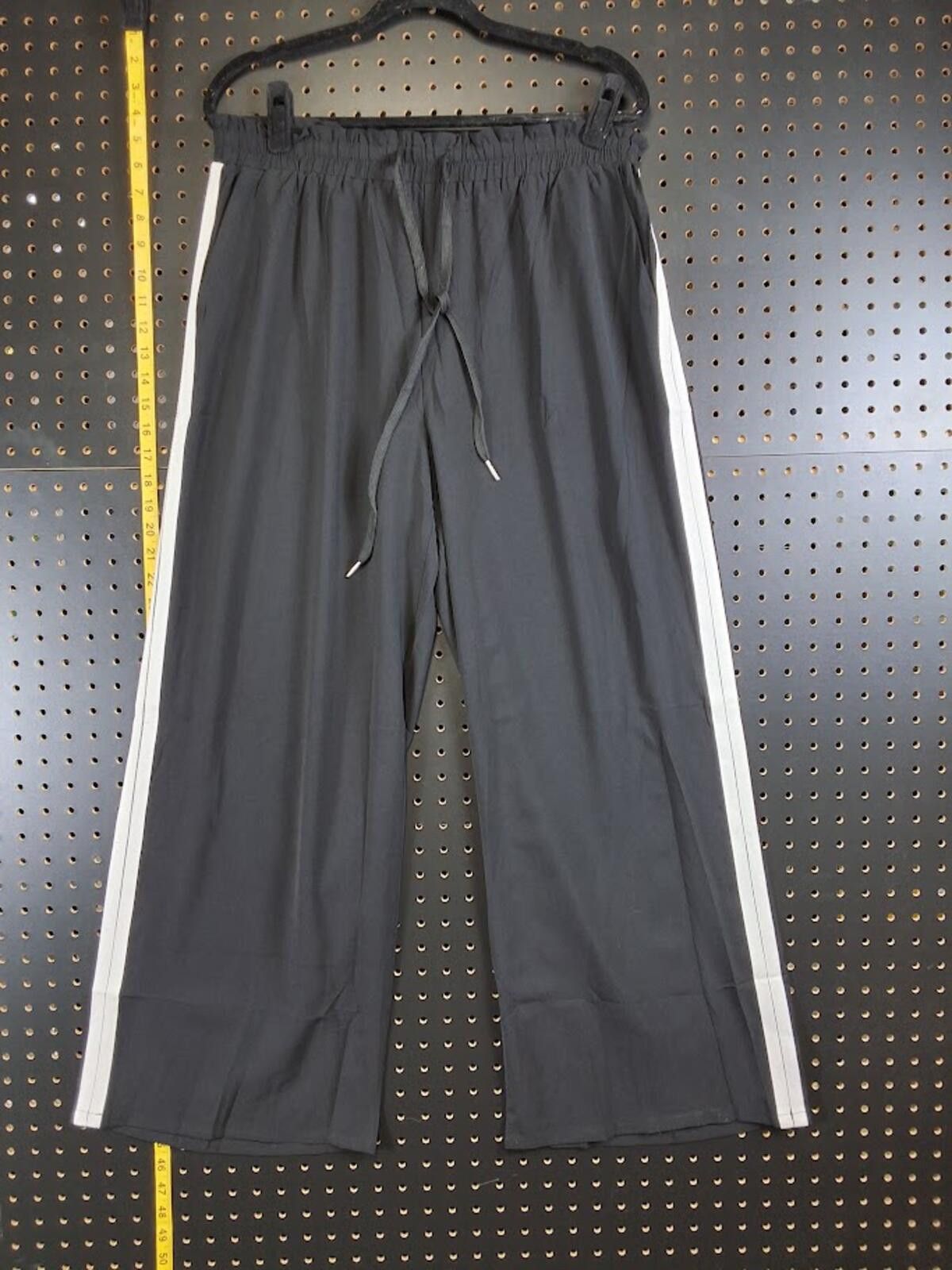 Other Stylish Black Track Pants with White Side Stripes - X Large Size US 36 / EU 52 - 1 Thumbnail