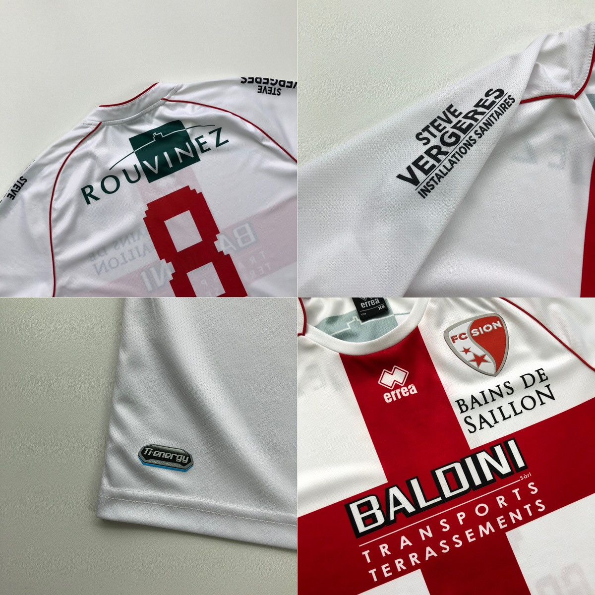 Errea Errea FC Sion #8 Gattuso 2012/2013 Home Jersey Vintage White Size US XS / EU 42 / 0 - 5 Thumbnail