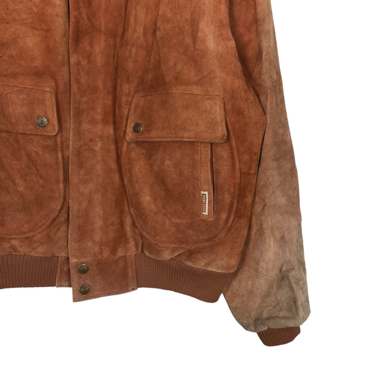 Japanese Brand 🔥VINTAGE LEATHER JACKET SUN FADED NEXT STAGE ISSEY MIYAKE Size US L / EU 52-54 / 3 - 7 Thumbnail