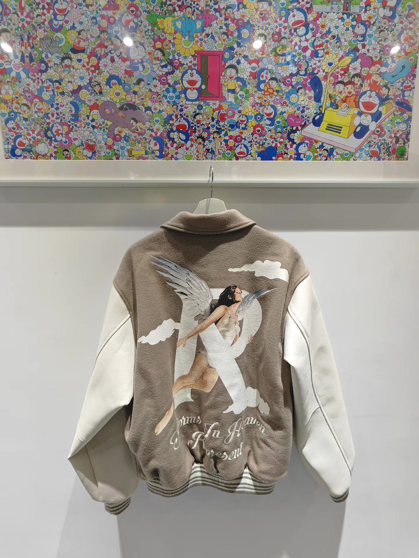 Represent Clo. Represent Print Wool Leather Sleeve Baseball Jacket Q15 Size US M / EU 48-50 / 2 - 2 Thumbnail