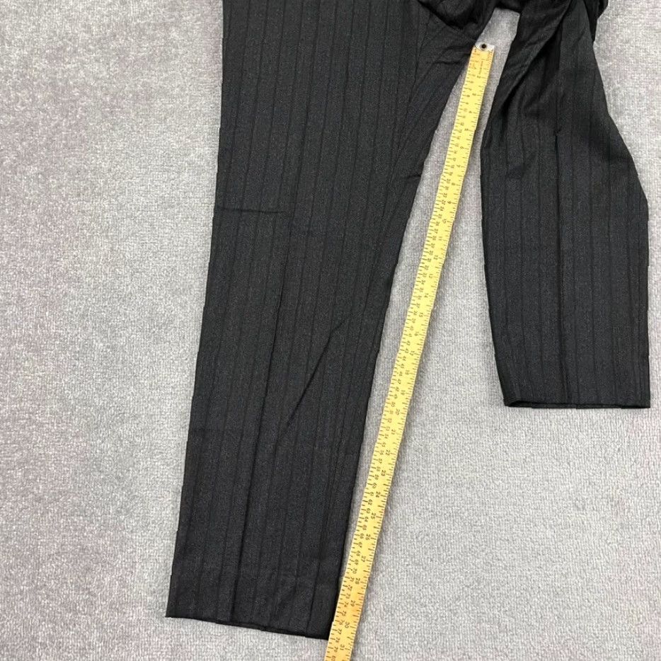 Canali Canali Dress Pants Mens 36x31 Gray Pleated Straight Wool Trousers Size US 36 / EU 52 - 5 Thumbnail