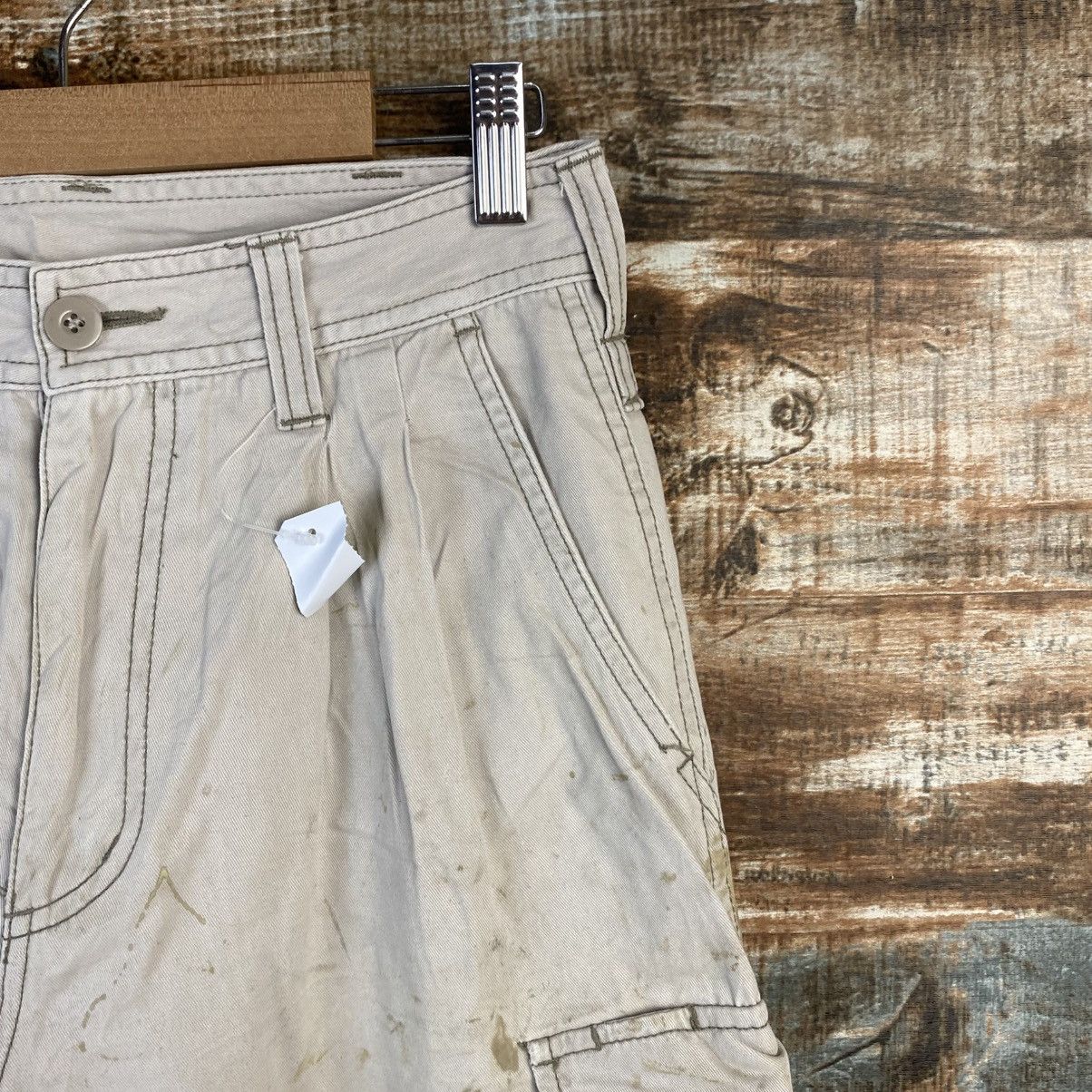Japanese Brand DL Suolotions White Cargo Multipocket Pants #C967 Size 25" / US 0 / IT 36 - 8 Thumbnail