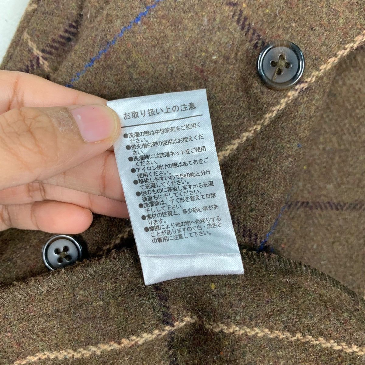 Flannel WEGO Checked Flannel Oversized Button Shirt #2300-C102 Size US L / EU 52-54 / 3 - 18 Thumbnail