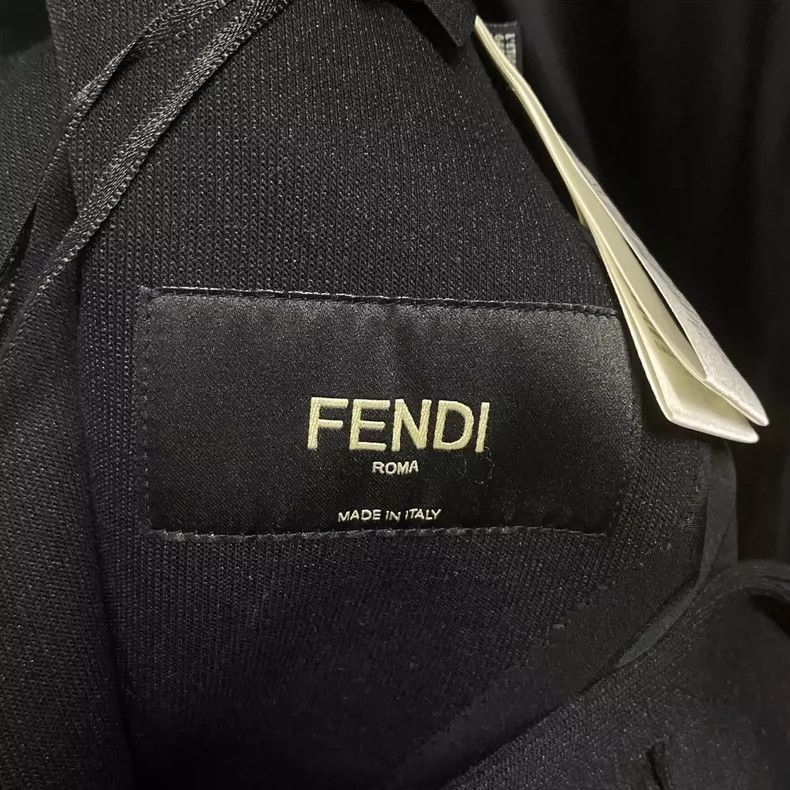 Fendi Fendi Black Logo Suit Jacket Size 48 Size US L / EU 52-54 / 3 - 3 Thumbnail