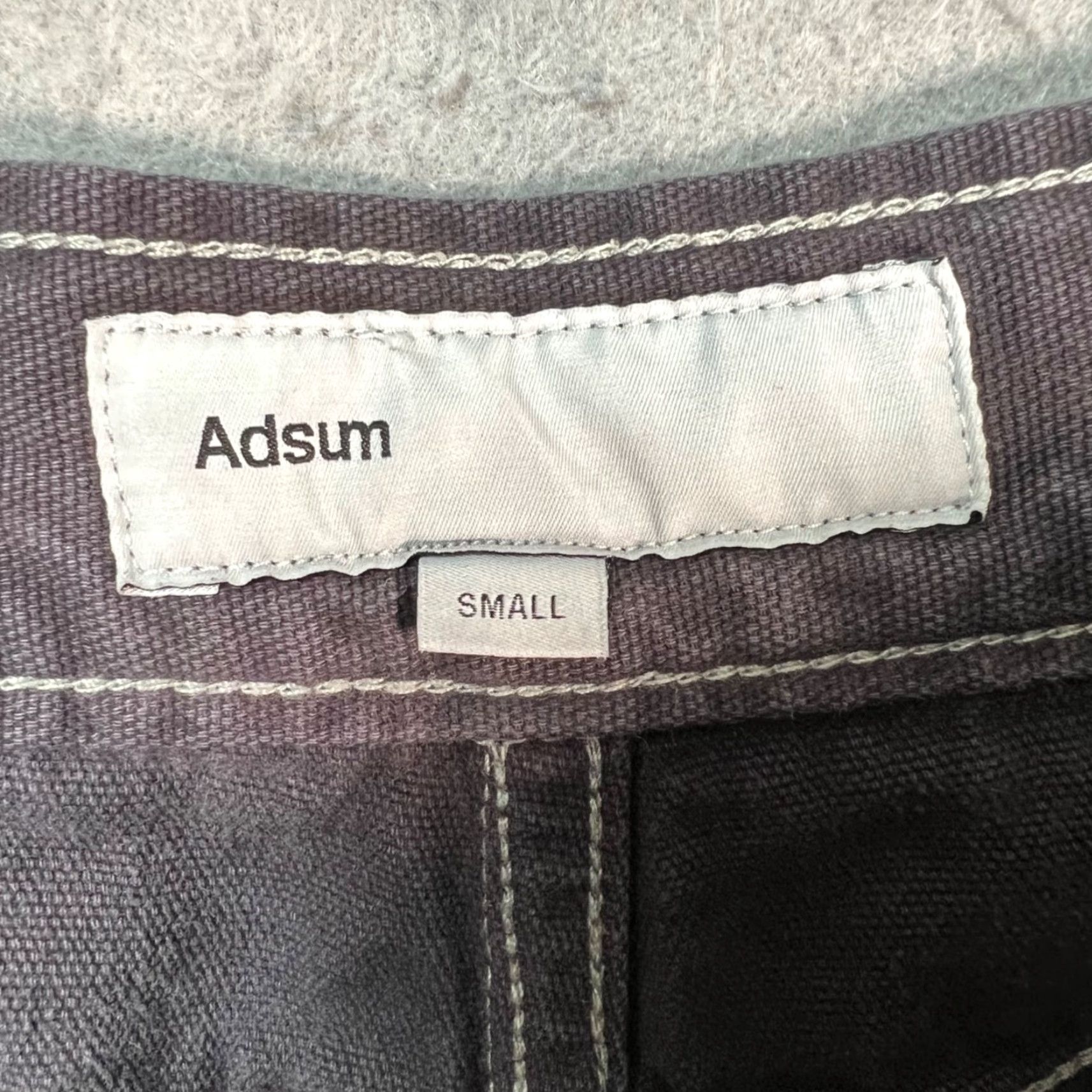 Adsum Adsum Mens Small Washed Distressed Gray 100% Cotton Straight Leg Pants Size US 29 - 3 Thumbnail