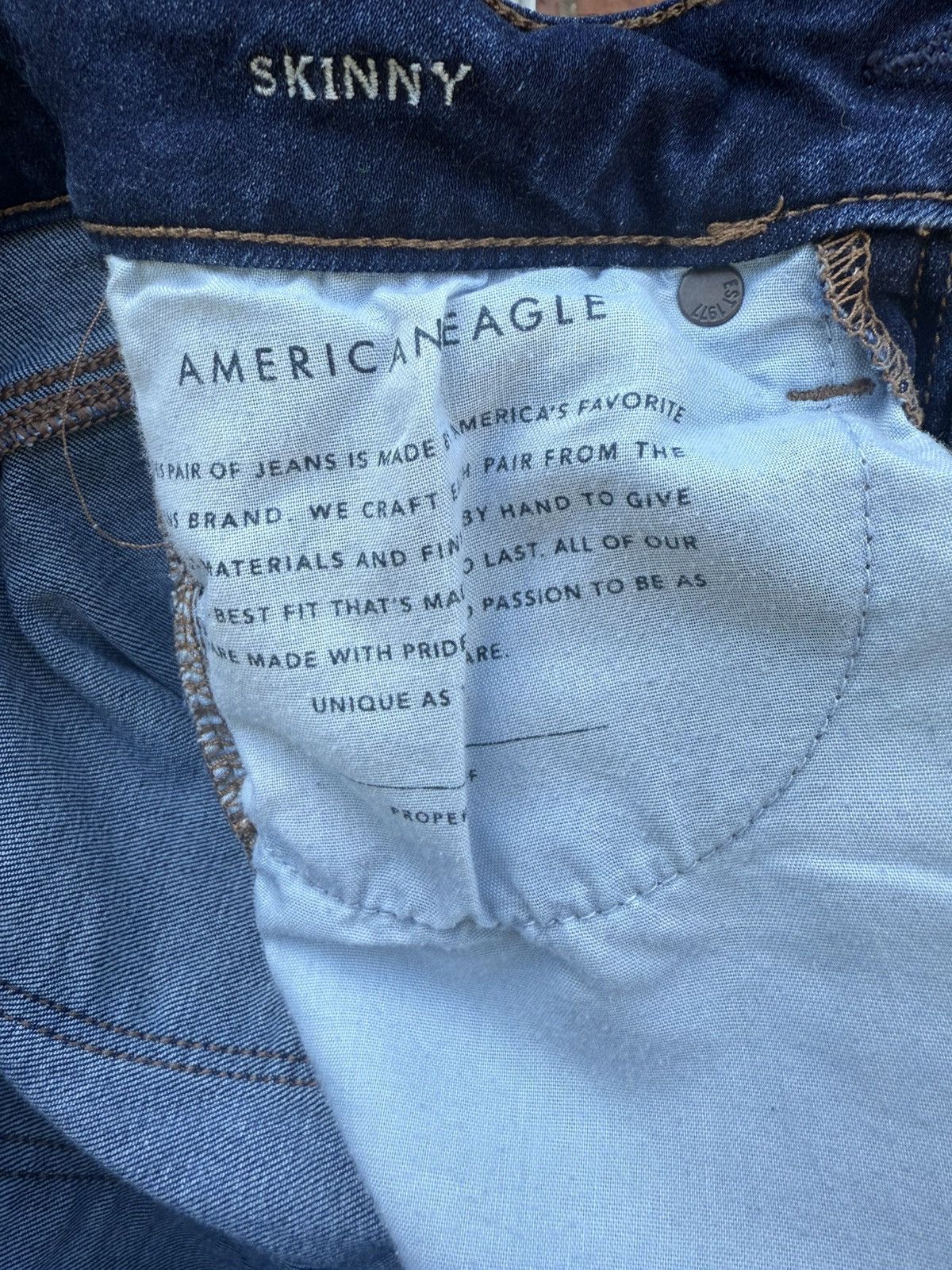 American Eagle Outfitters American Eagle Outfitters Skinny Denim Blue Jeans Size 2 Size 26" / US 2 / IT 38 - 8 Thumbnail