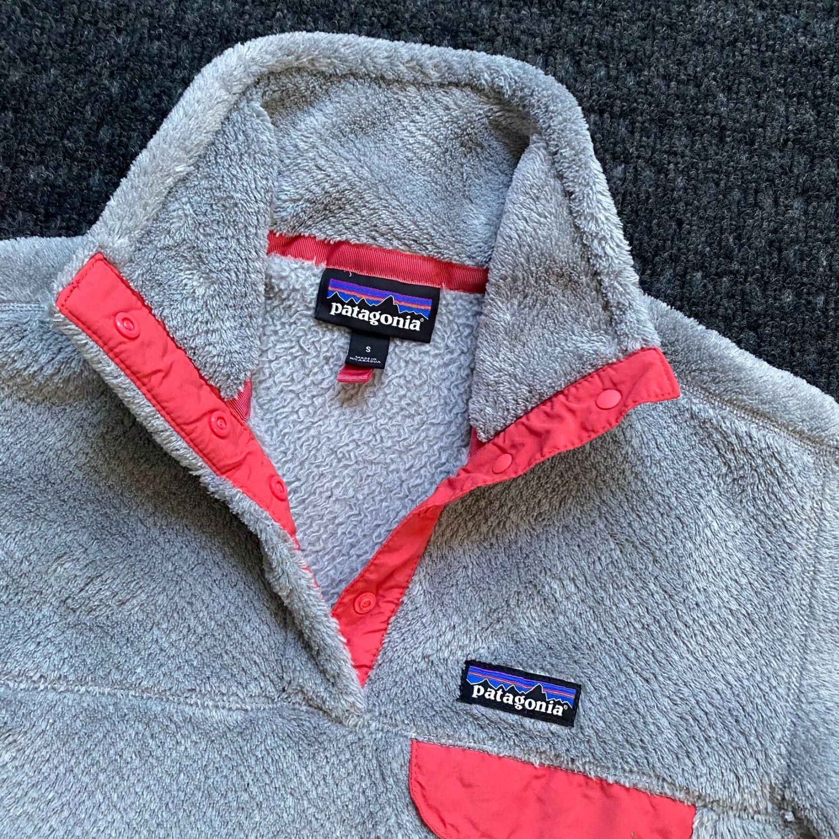 Patagonia Patagonia Synchilla Women’s Sweater Snap T Gray Pink S Outdoor Fleece Size S / US 4 / IT 40 - 3 Thumbnail