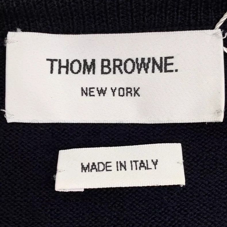 Thom Browne Thom browne Dark blue classic four-bar wool single-breasted Size US XS / EU 42 / 0 - 6 Thumbnail