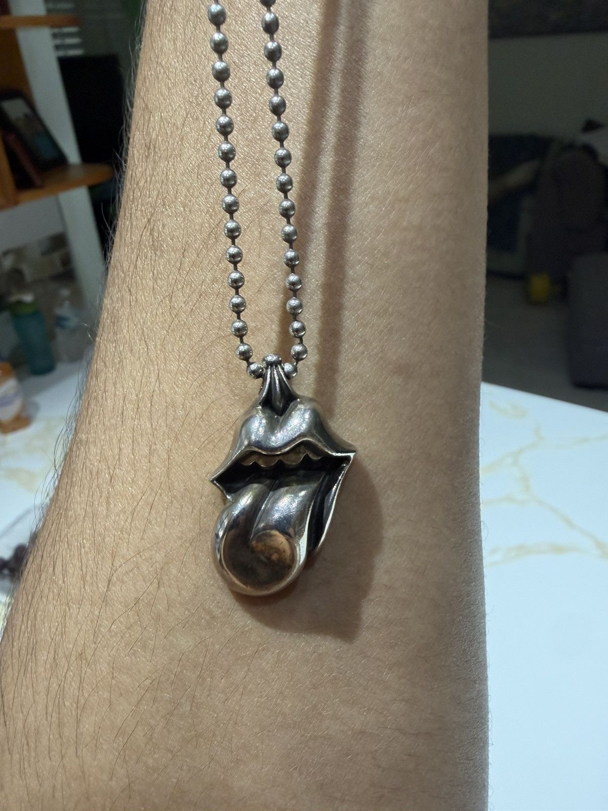 Chrome Hearts Rolling Stones Chrome Hearts pendant! Size ONE SIZE - 4 Thumbnail