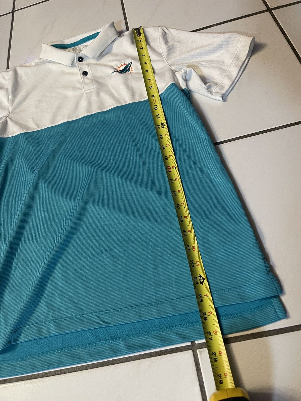 Nike Miami Dolphins Polo Shirt Mens Small White NFL Nike Dri Fit Size US S / EU 44-46 / 1 - 4 Thumbnail