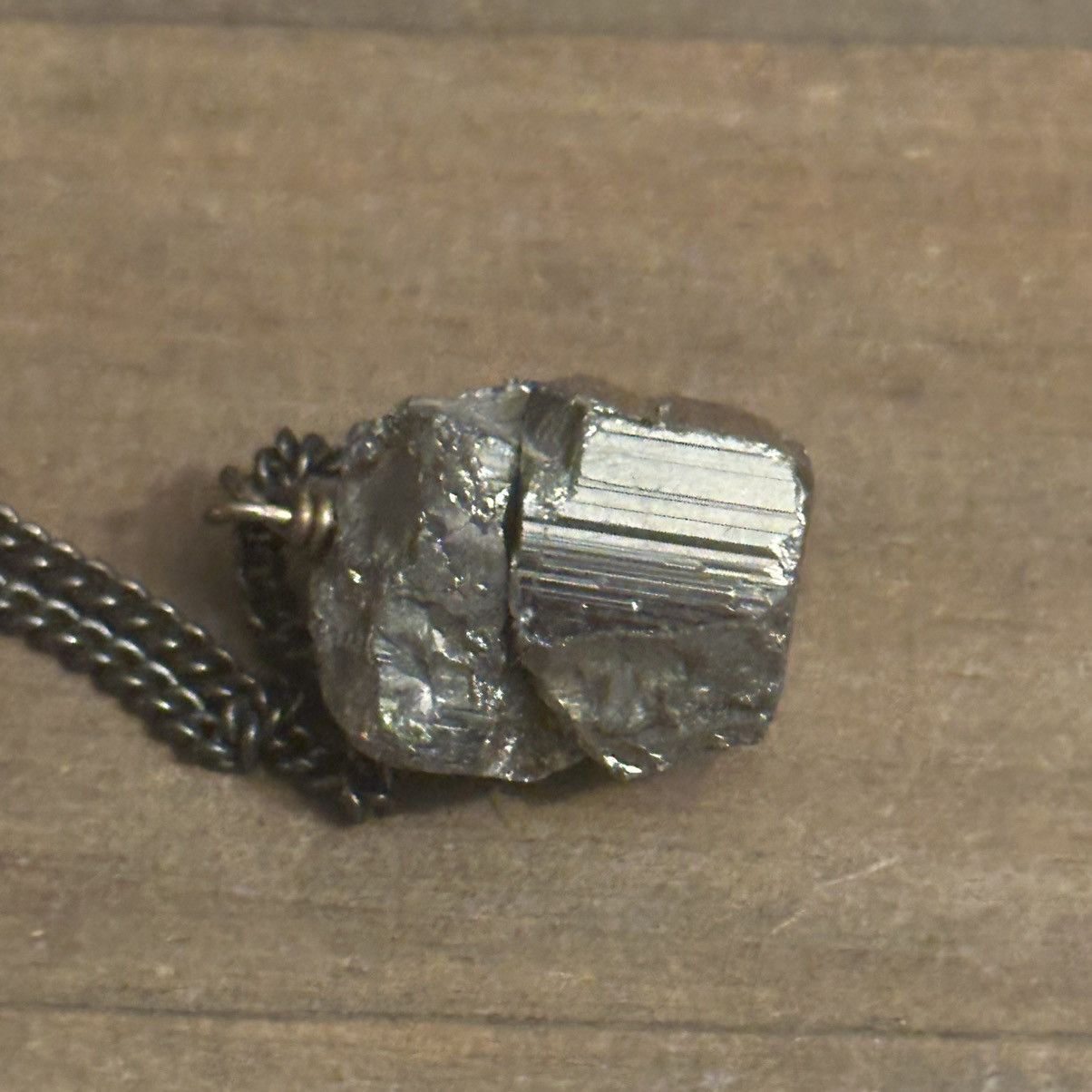 Other Gold Pyrite “Fools gold” nugget pendant necklace Size ONE SIZE - 5 Thumbnail