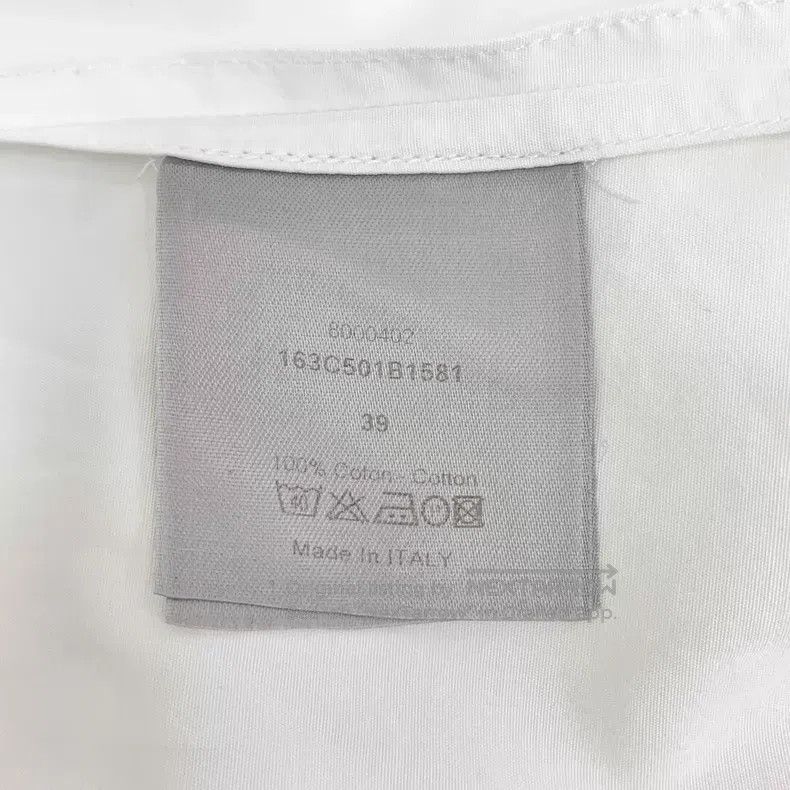 Dior Dior Size 39 White bee embroidery cotton lapel long-sleeved Size US XXS / EU 40 - 7 Thumbnail