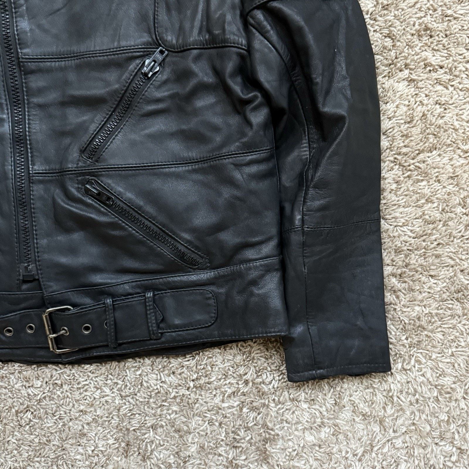 Harley Davidson × Hein Gericke × Vintage Harley Davidson Hein Gericke Black Leather Motorcycle Jacket Size US M / EU 48-50 / 2 - 5 Thumbnail