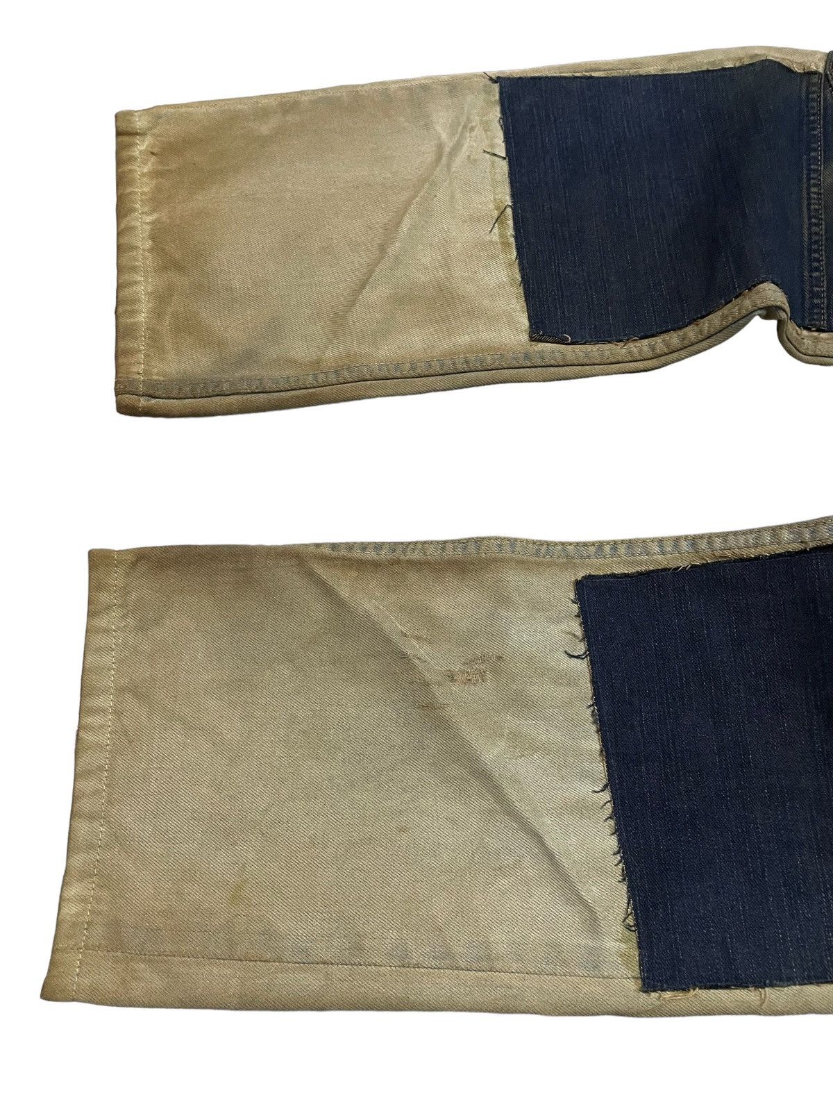 Hysteric Glamour × Japanese Brand American Eagle Patch work Mud Wash Dirty Loose Jeans Size US 30 / EU 46 - 8 Thumbnail
