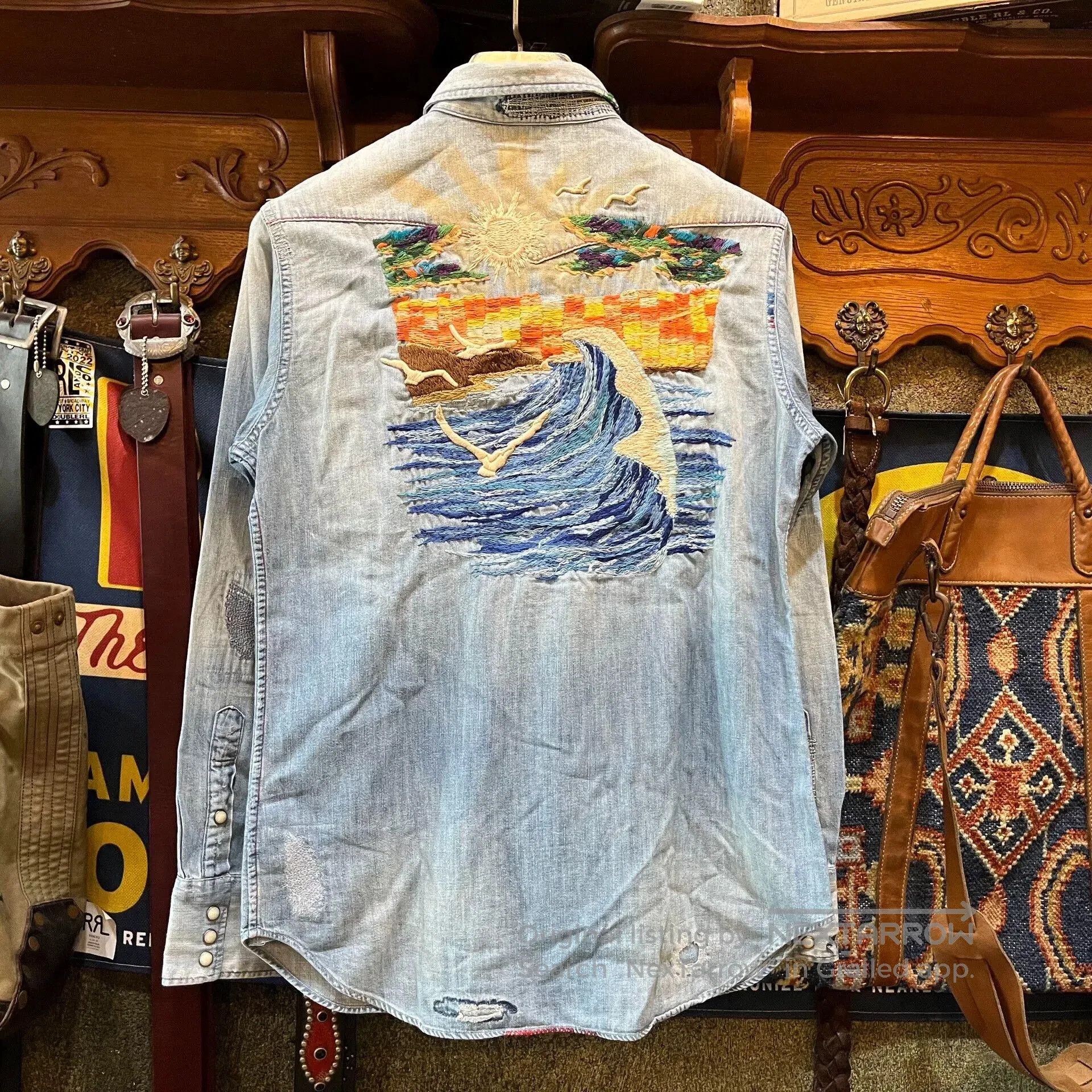 RRL Ralph Lauren Double RL Ralph Lauren Embroidered Shirt. Size US S / EU 44-46 / 1 - 4 Thumbnail