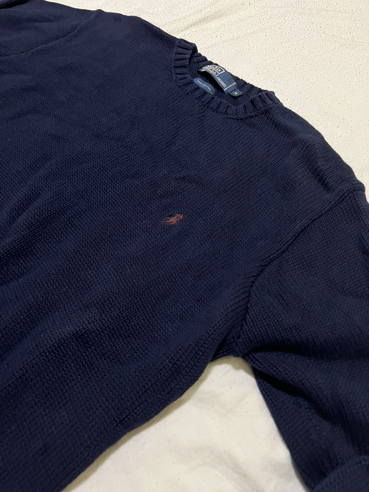 Polo Ralph Lauren Vintage Polo Ralph Lauren navy blue sweater Size US M / EU 48-50 / 2 - 5 Thumbnail