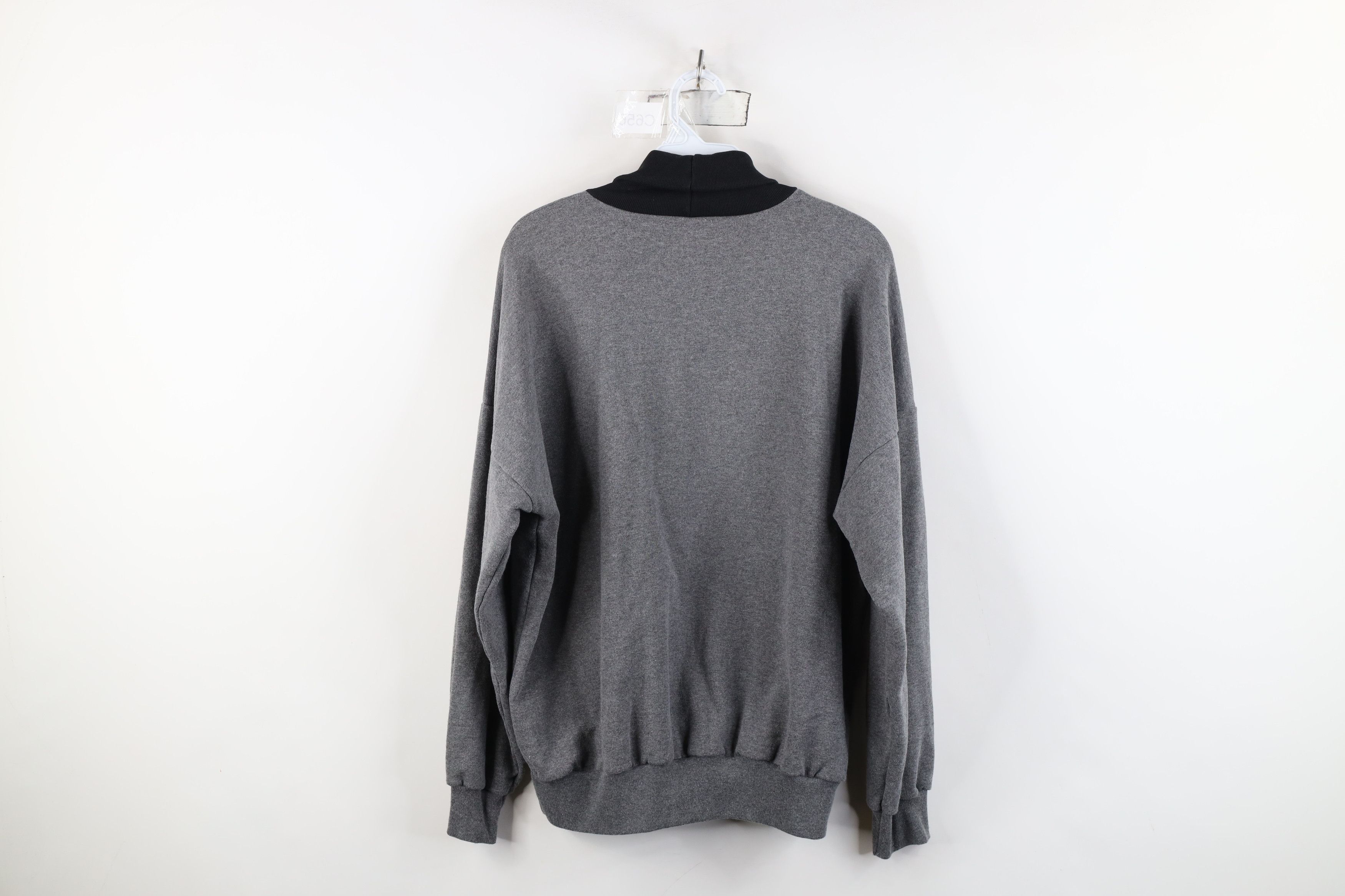 Vintage Vintage 90s Streetwear Clock Turtleneck Sweatshirt USA Size XL / US 12-14 / IT 48-50 - 11 Thumbnail