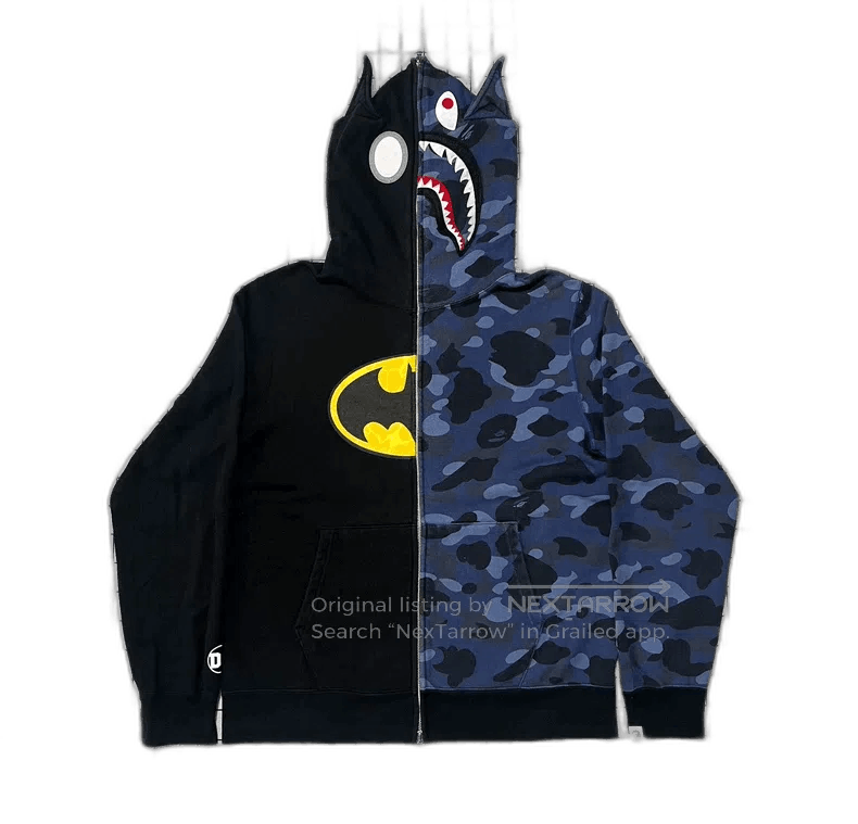 Bape Bape DC Batman Shark Zip Hoodie. Size US XL / EU 56 / 4 - 1 Thumbnail