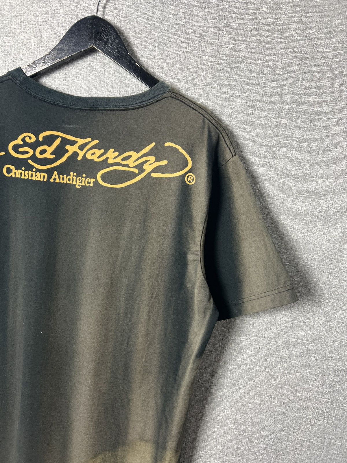 Ed Hardy Vintage Ed Hardy by Christian Audigier Big Logo Y2K Tee Size US L / EU 52-54 / 3 - 14 Thumbnail