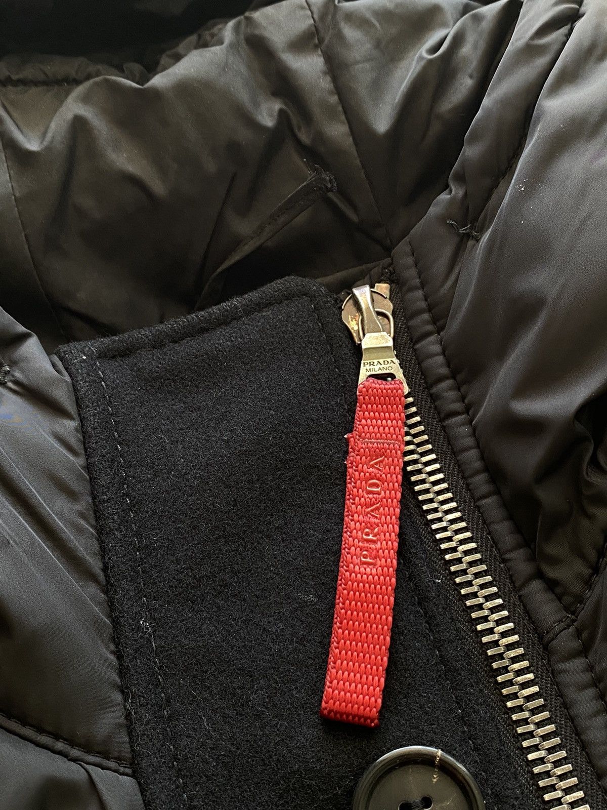 Prada Prada Vintage W’s Nylon & Wool Down Jacket Size S / US 4 / IT 40 - 8 Thumbnail