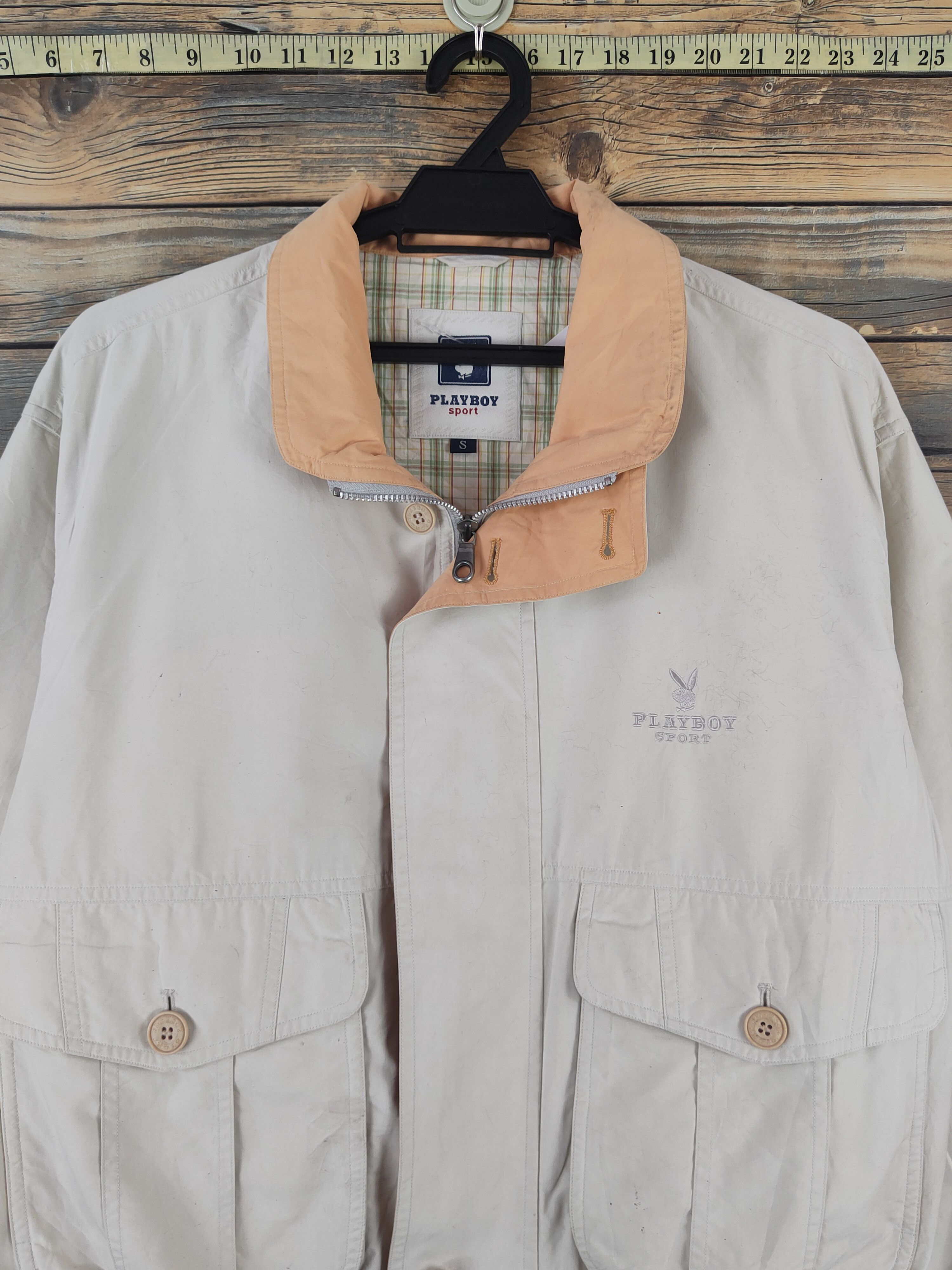 Playboy Playboy vintage Ivory Sportswear Bombers jacket #W2250 Size US S / EU 44-46 / 1 - 2 Thumbnail