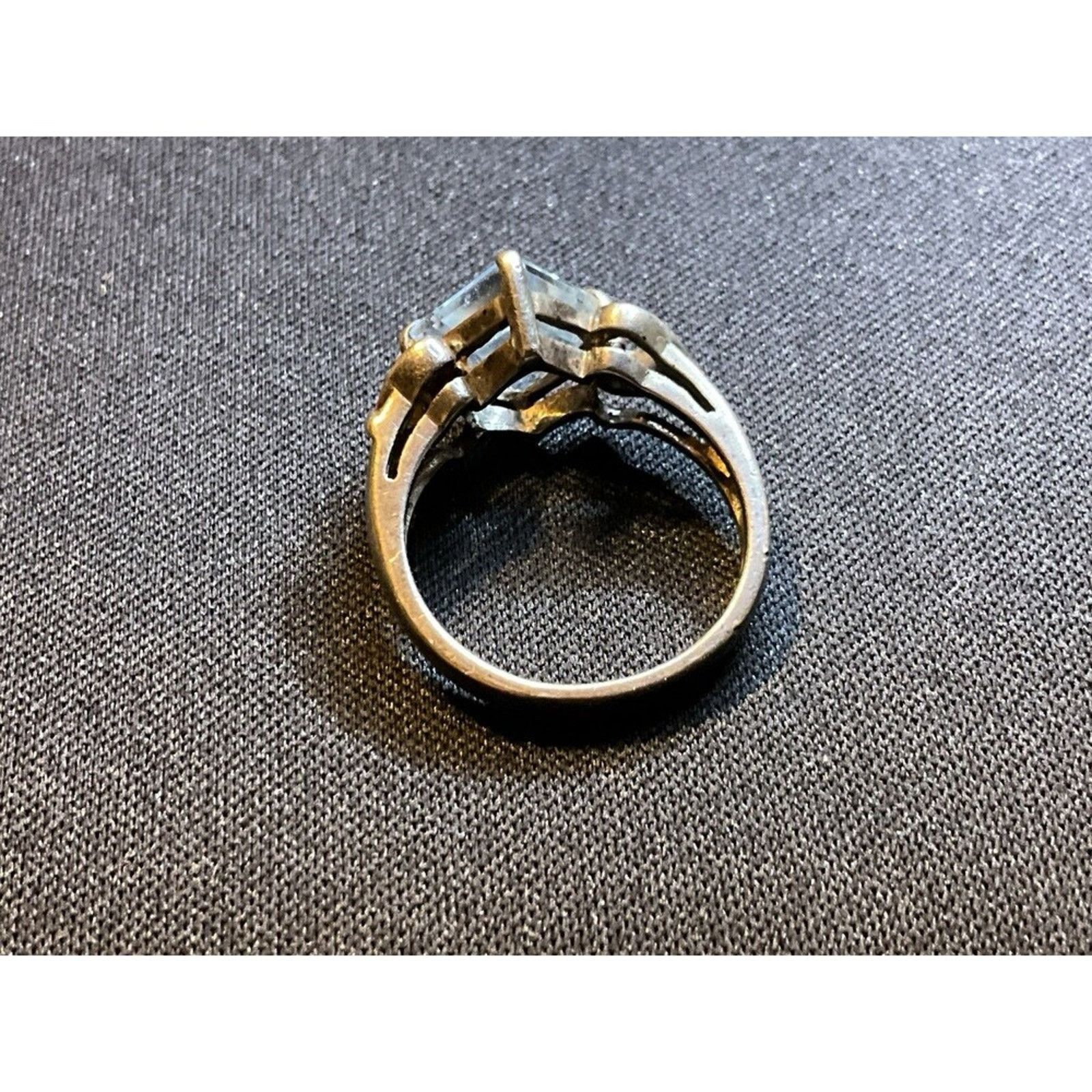 Other Vintage 925 Sterling Silver With Blue Topaz Stone Size 5.75 Size ONE SIZE - 6 Thumbnail