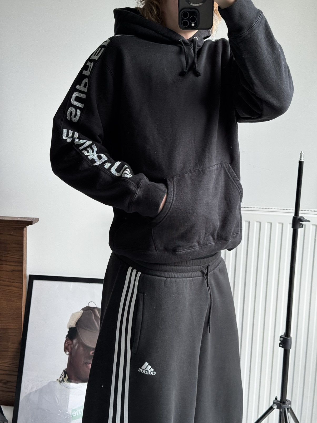 Hypebeast Rare SUPREME Monogram Repeat Logo Boxy Fit Hoodie Size US L / EU 52-54 / 3 - 20 Thumbnail