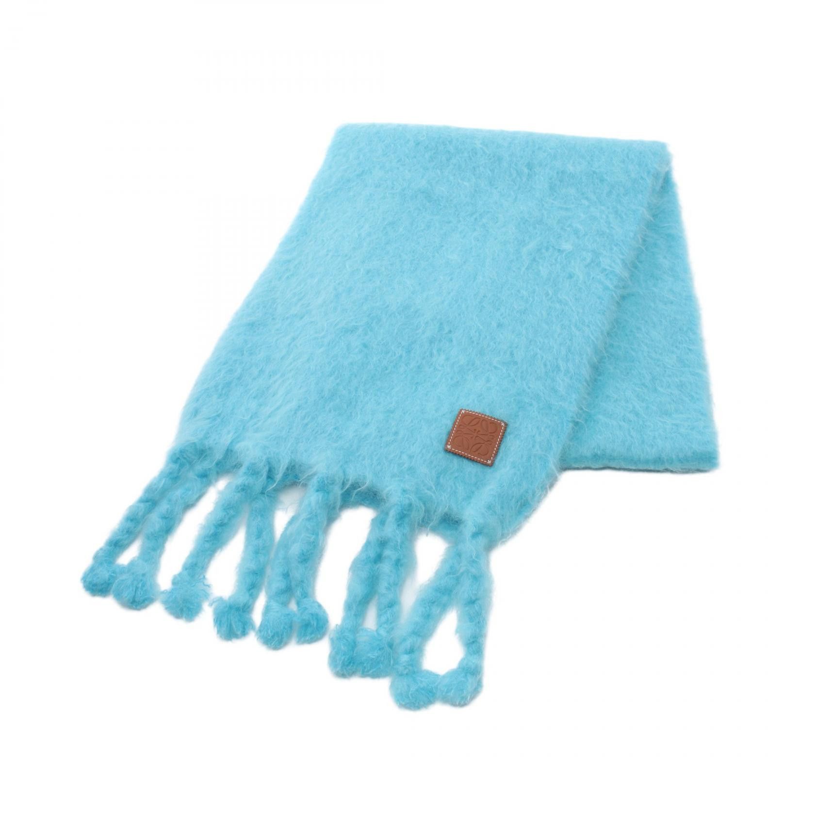 Loewe Loewe Caribbean Mohair Scarf Canvas Scarf 910.10.070 in Good Condition Size ONE SIZE - 1 Thumbnail