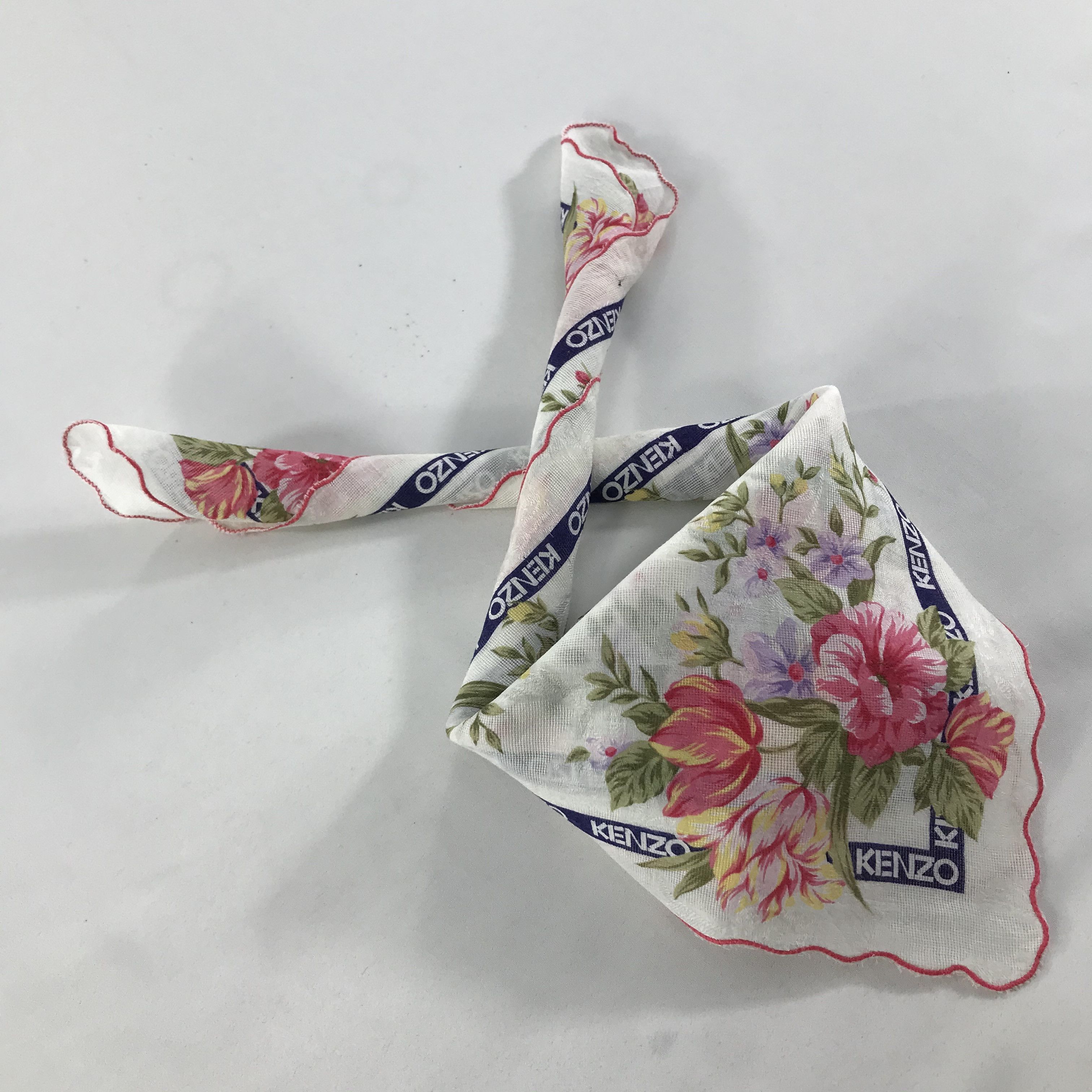 Kenzo × Vintage Kenzo Bandana / Handkerchief / Neckerchief - S1536 Size ONE SIZE - 4 Thumbnail