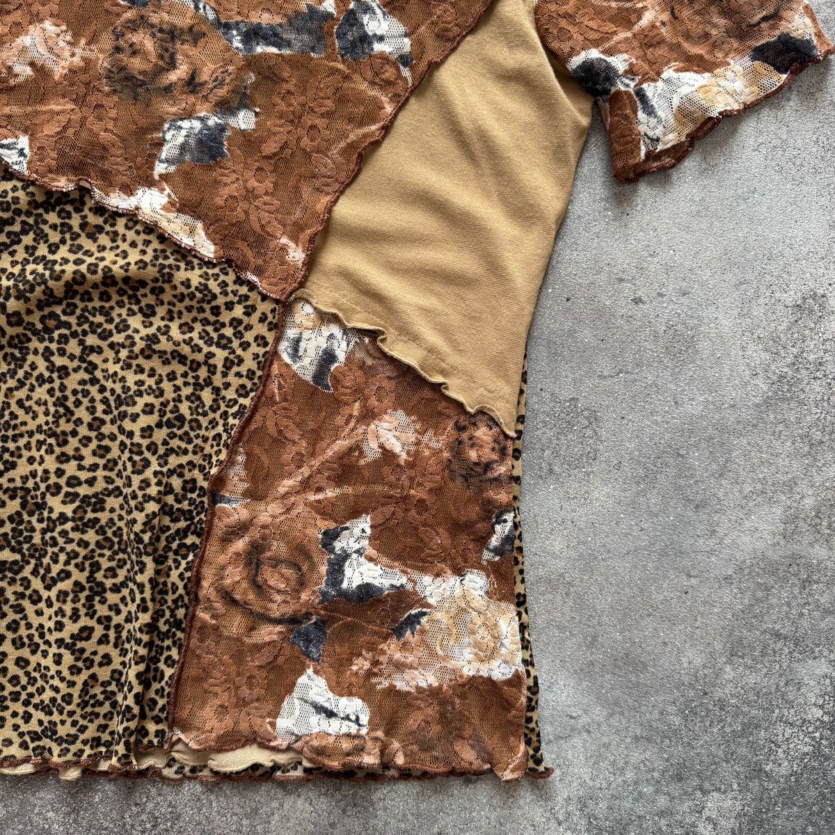Hysteric Glamour Gaultier Style Y2K Avant Garde Leopard Print Mesh T-Shirt Size M / US 6-8 / IT 42-44 - 6 Thumbnail